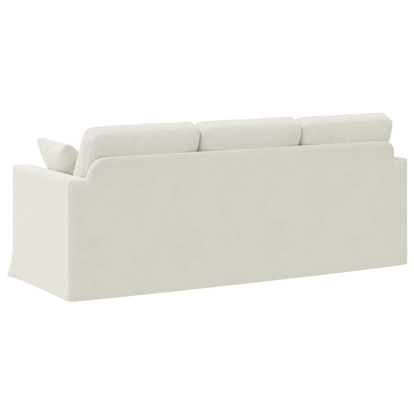 Sofa Creme 198 x 78 x 80 cm Samt