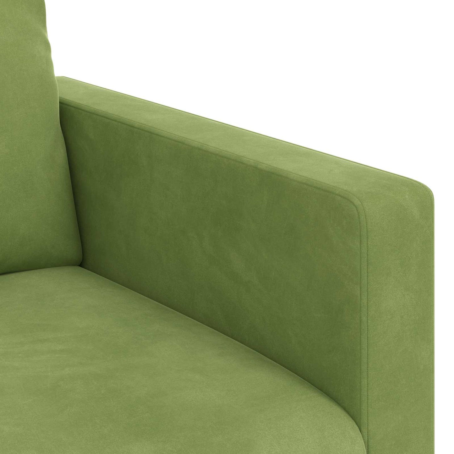 Sofa Hellgrün 228 x 78 x 80 cm Samt