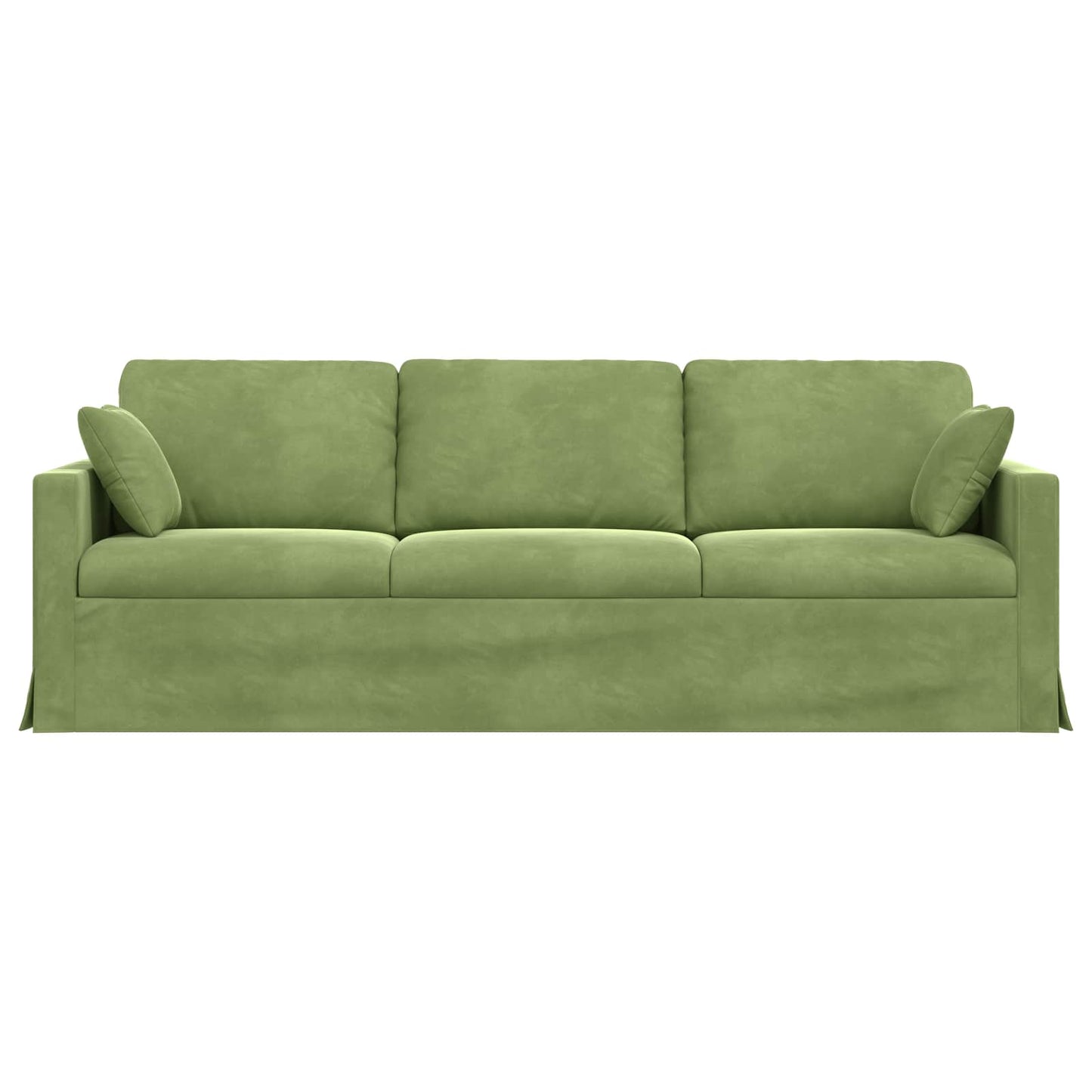 Sofa Hellgrün 228 x 78 x 80 cm Samt