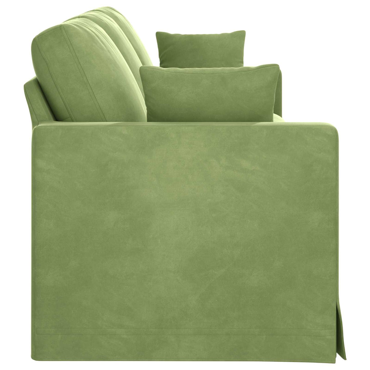 Sofa Hellgrün 228 x 78 x 80 cm Samt