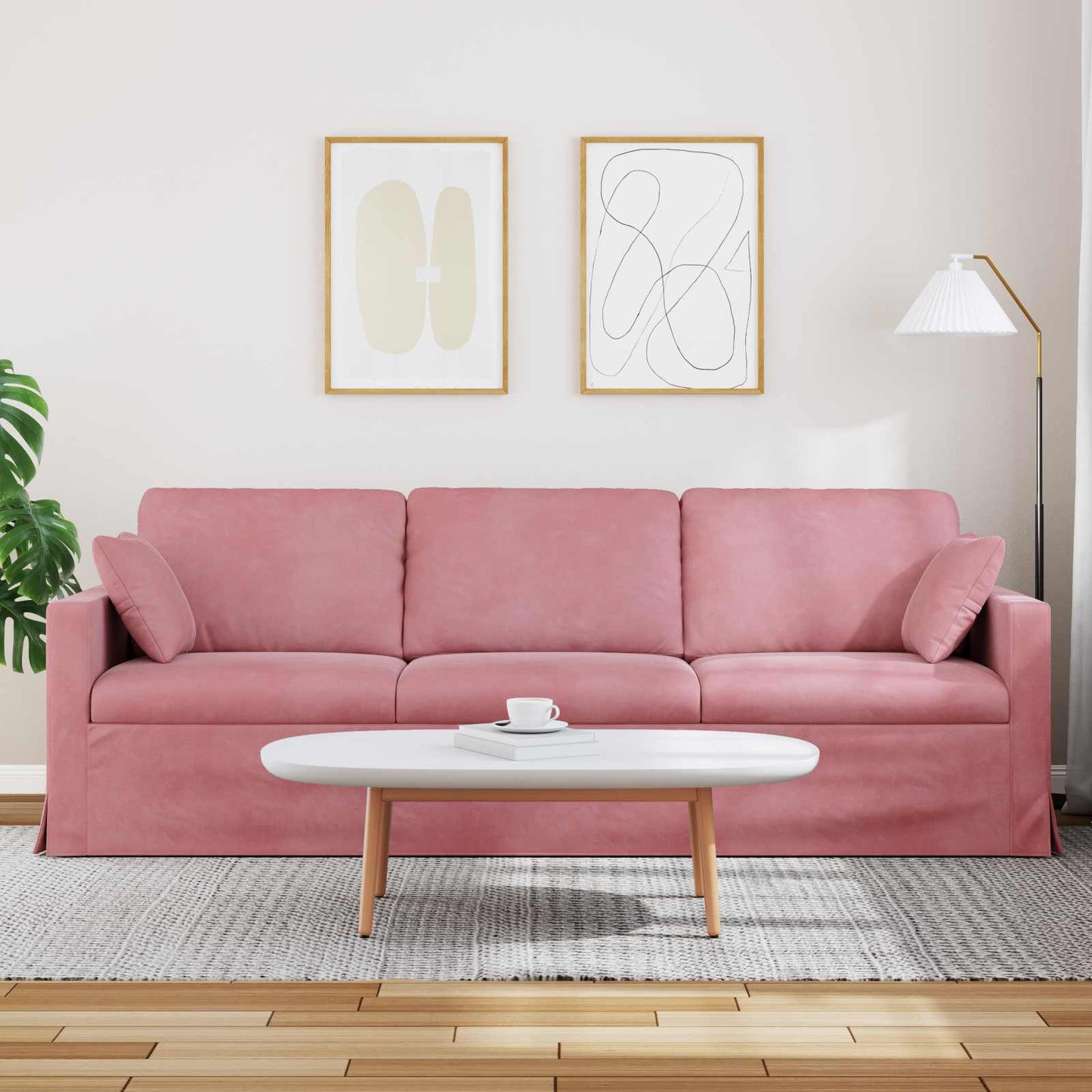 Sofa Rosa 228 x 78 x 80 cm Samt