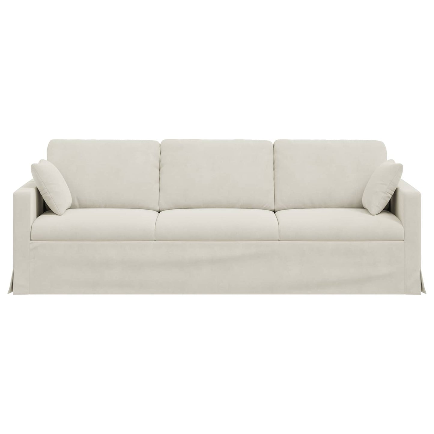 Sofa Creme 228 x 78 x 80 cm Samt