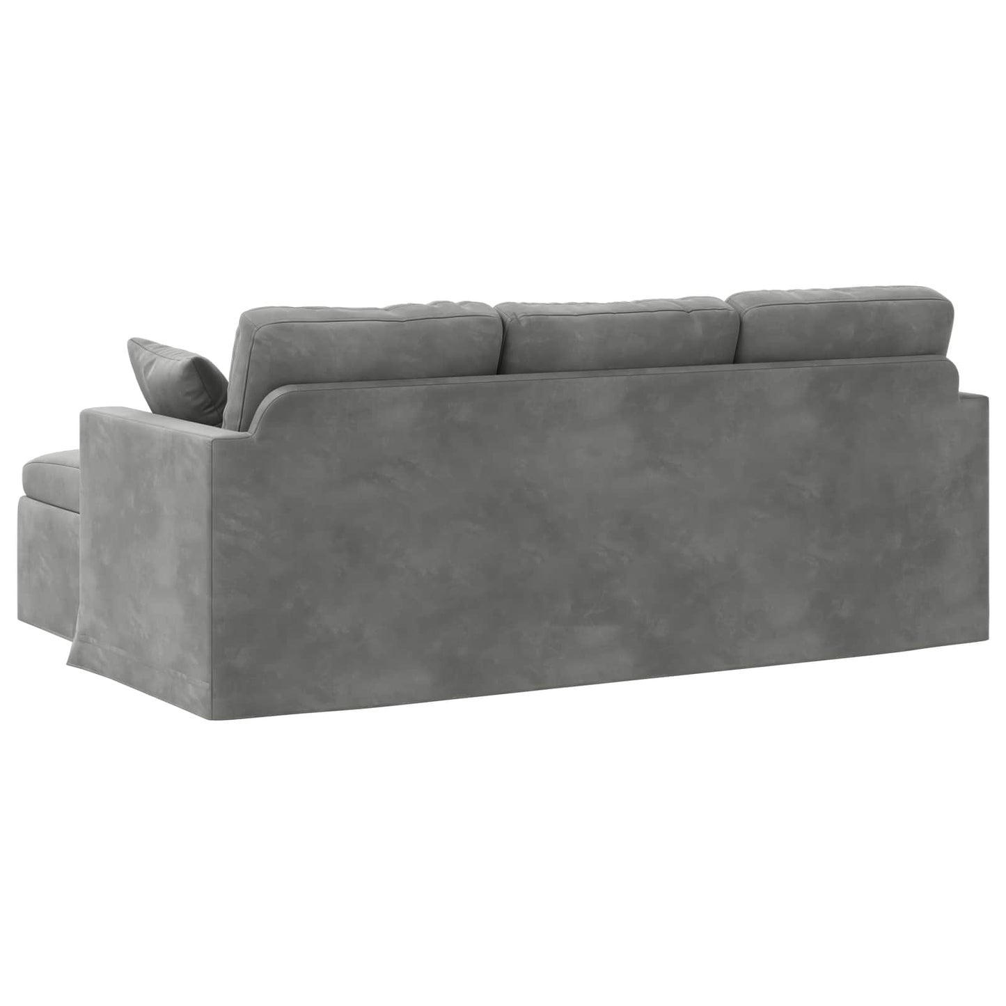 Sofa Dunkelgrau 198 x 134 x 80 cm Samt