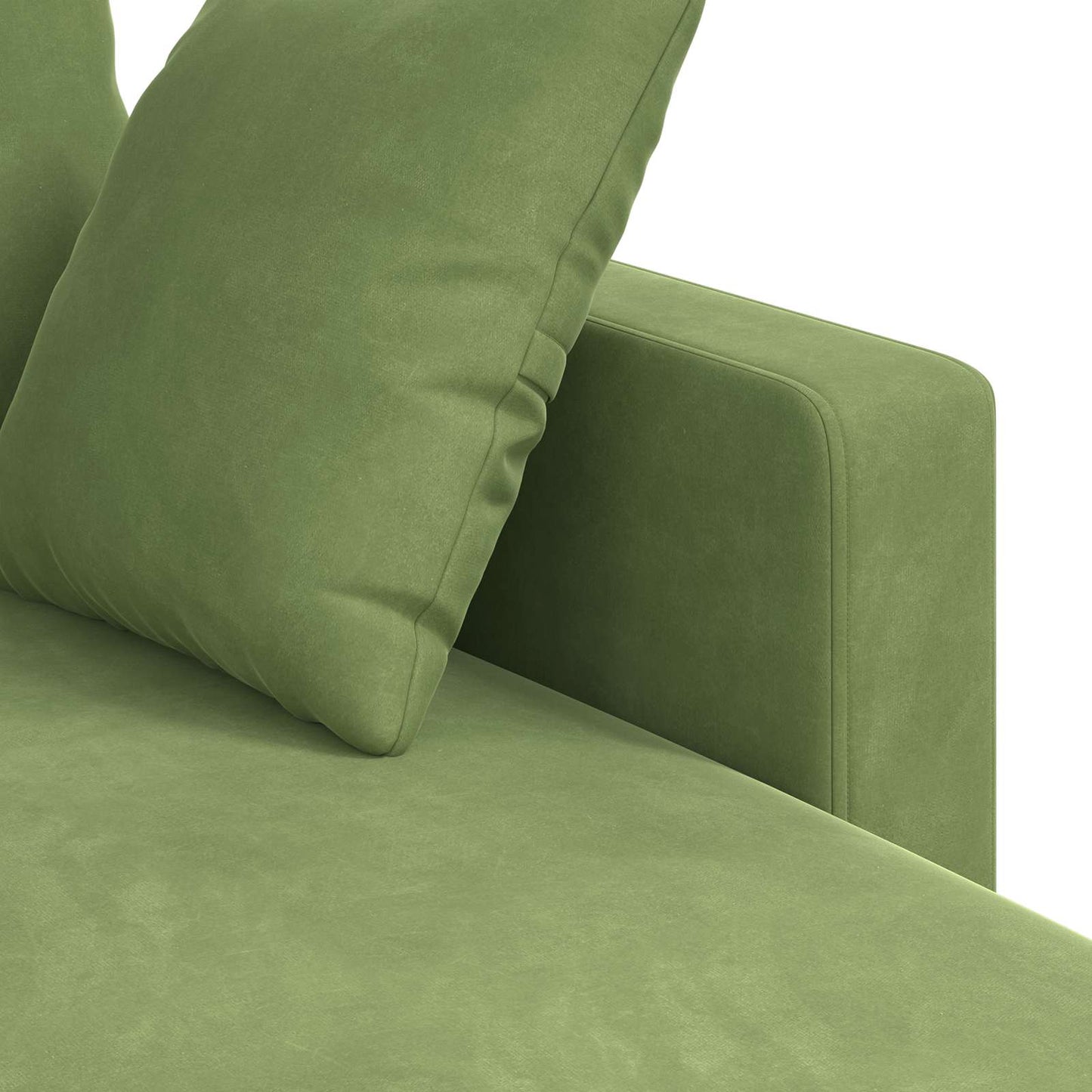 Sofa Hellgrün 198 x 134 x 80 cm Samt