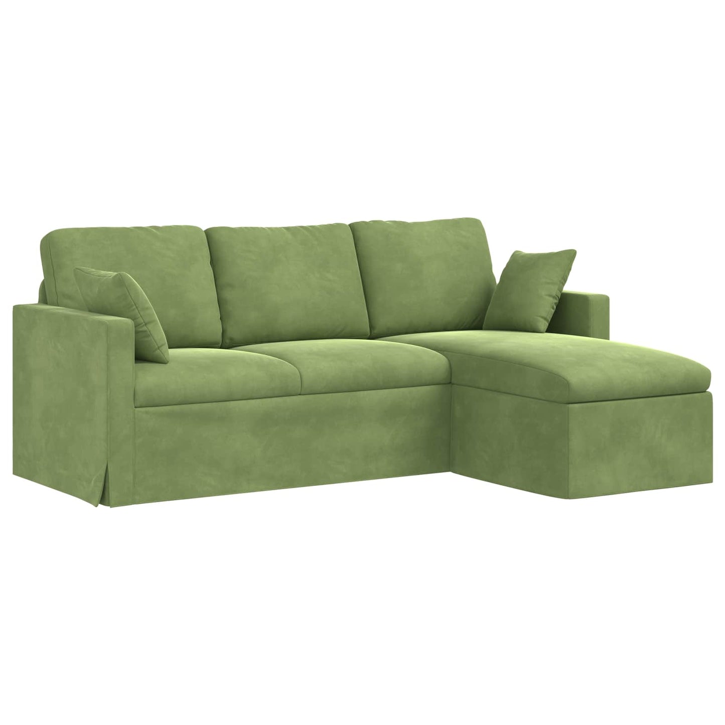 Sofa Hellgrün 198 x 134 x 80 cm Samt