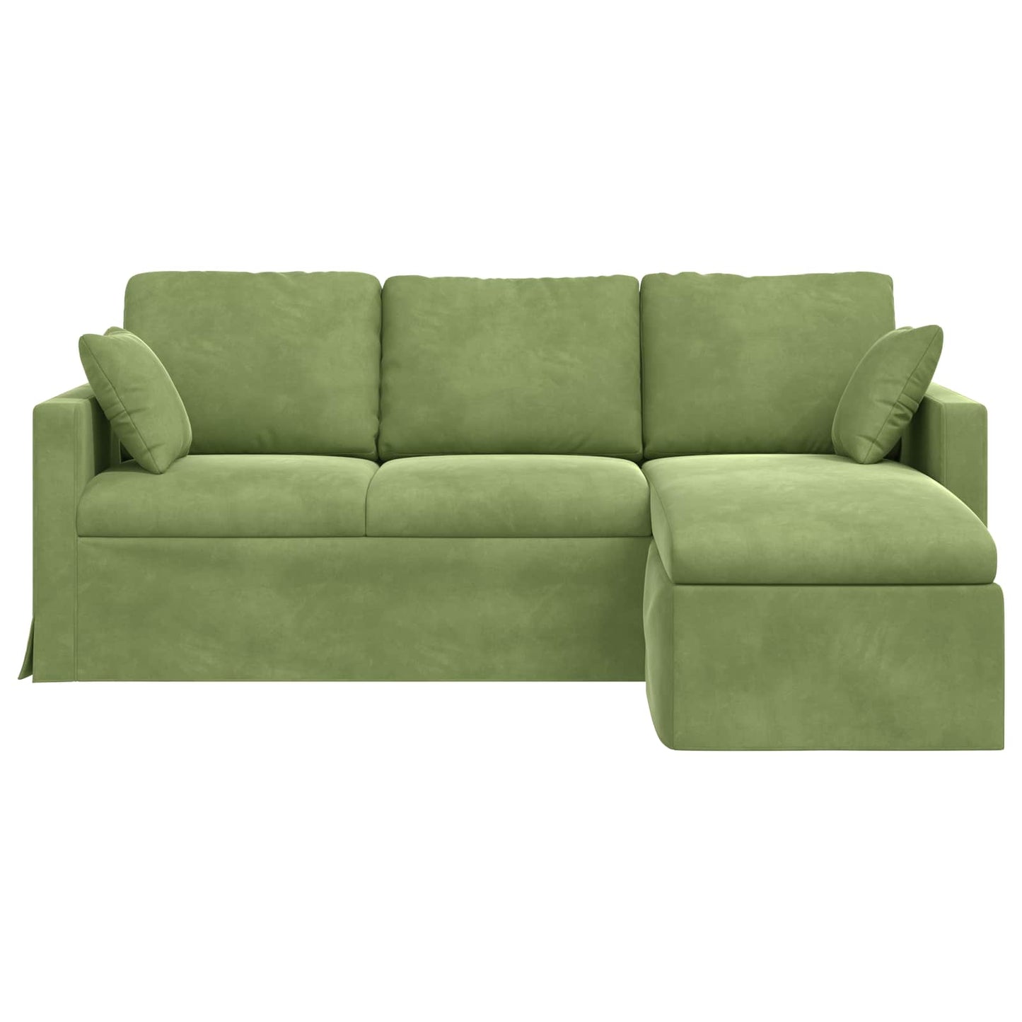 Sofa Hellgrün 198 x 134 x 80 cm Samt