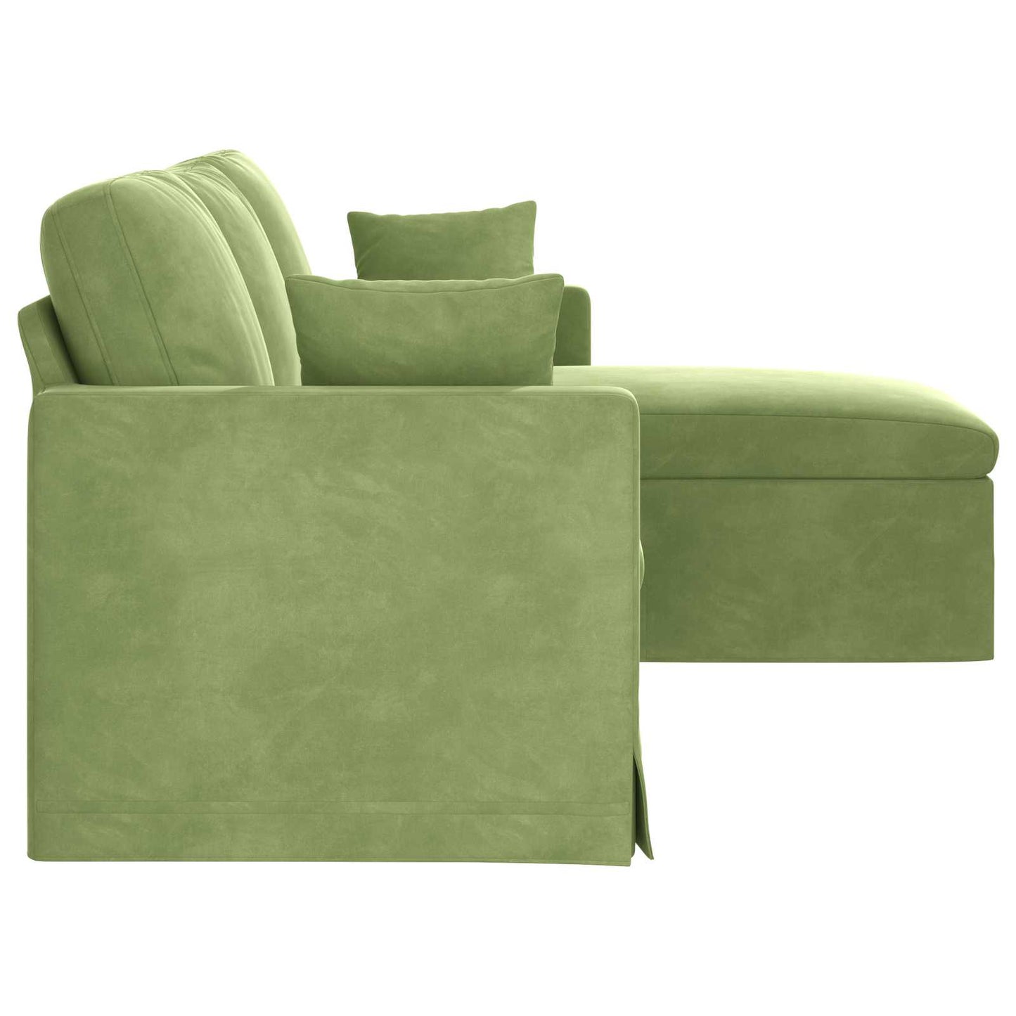 Sofa Hellgrün 198 x 134 x 80 cm Samt
