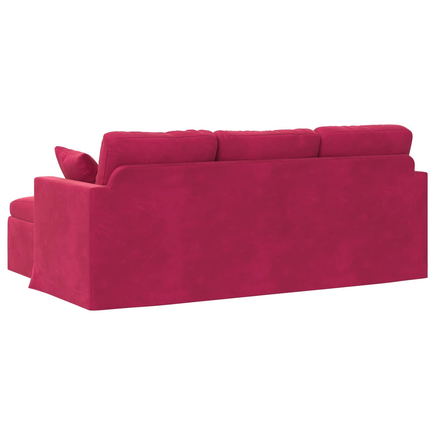 Sofa Weinrot 198 x 134 x 80 cm Samt