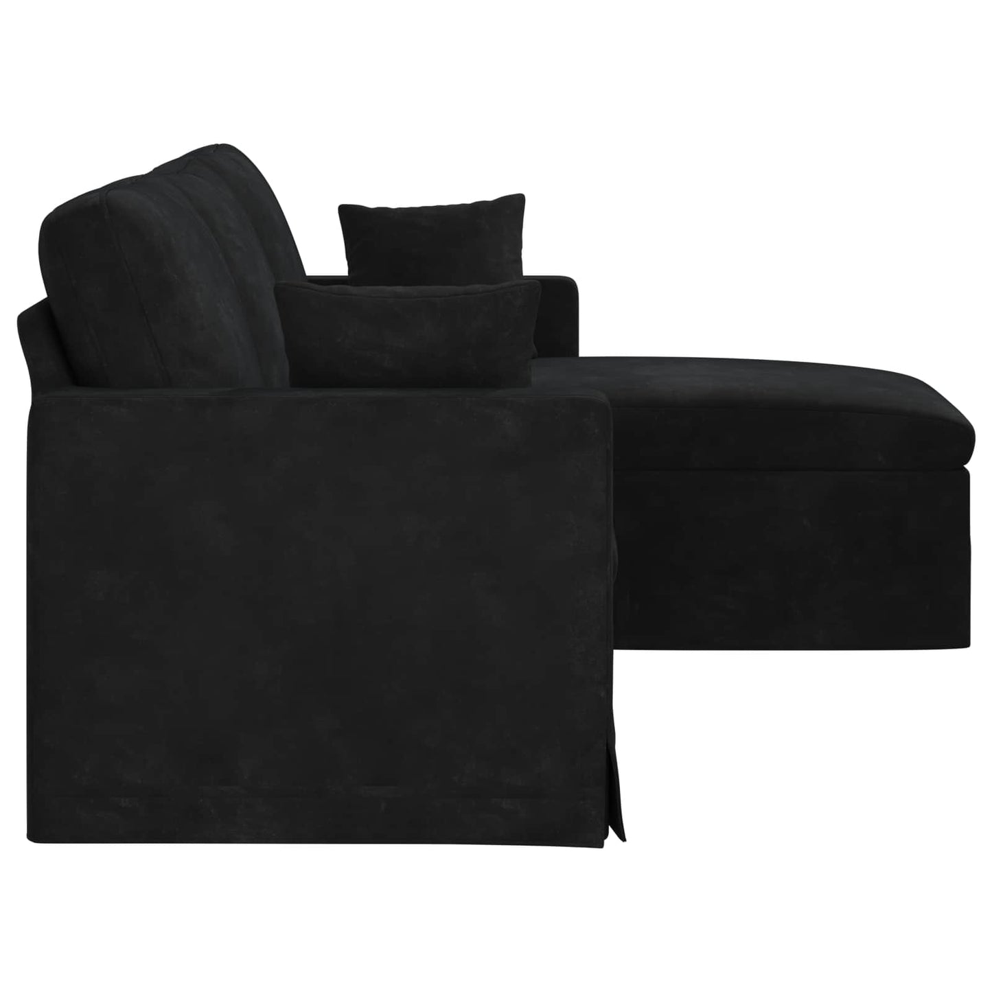Sofa Schwarz 198 x 134 x 80 cm Samt