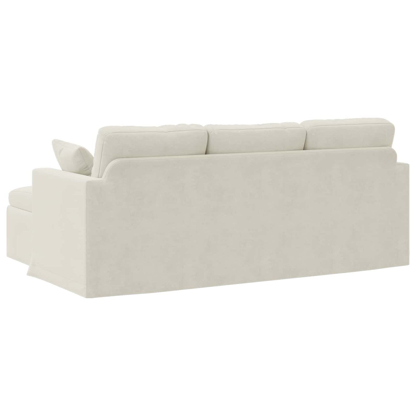 Sofa Creme 198 x 134 x 80 cm Samt