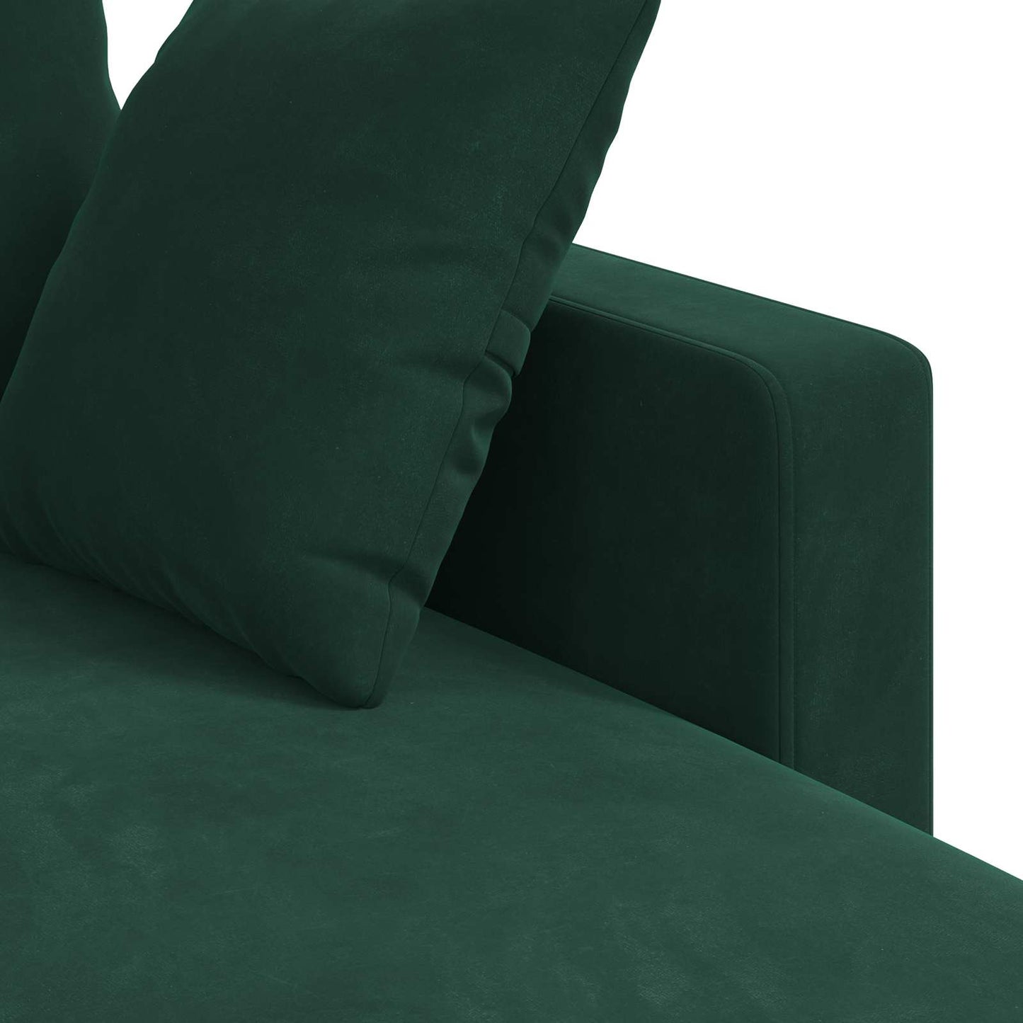 Sofa Dunkelgrün 228 x 134 x 80 cm Samt