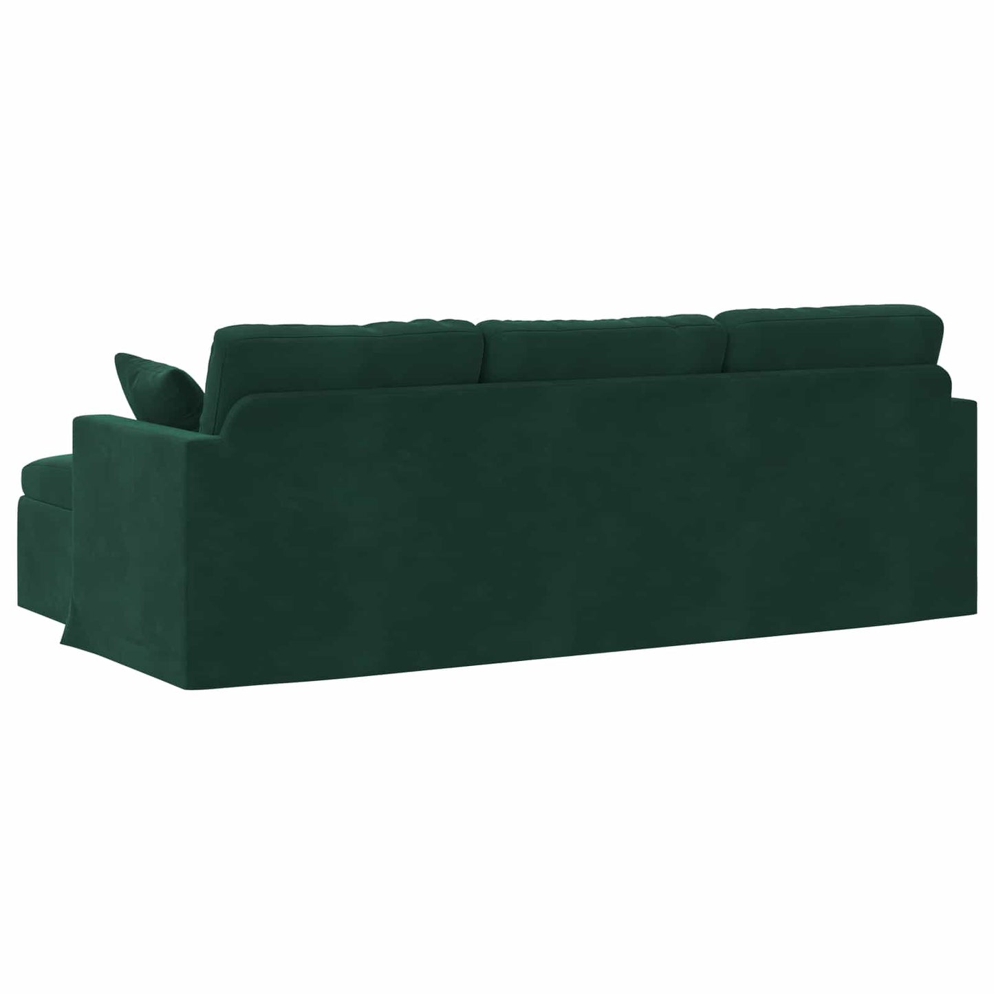 Sofa Dunkelgrün 228 x 134 x 80 cm Samt