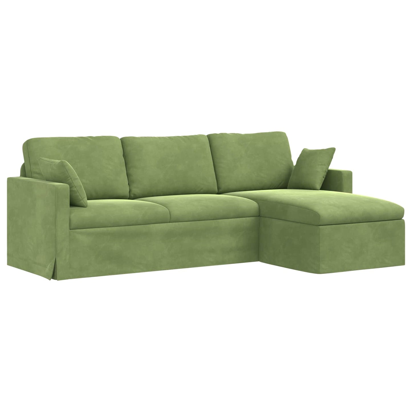 Sofa Hellgrün 228 x 134 x 80 cm Samt