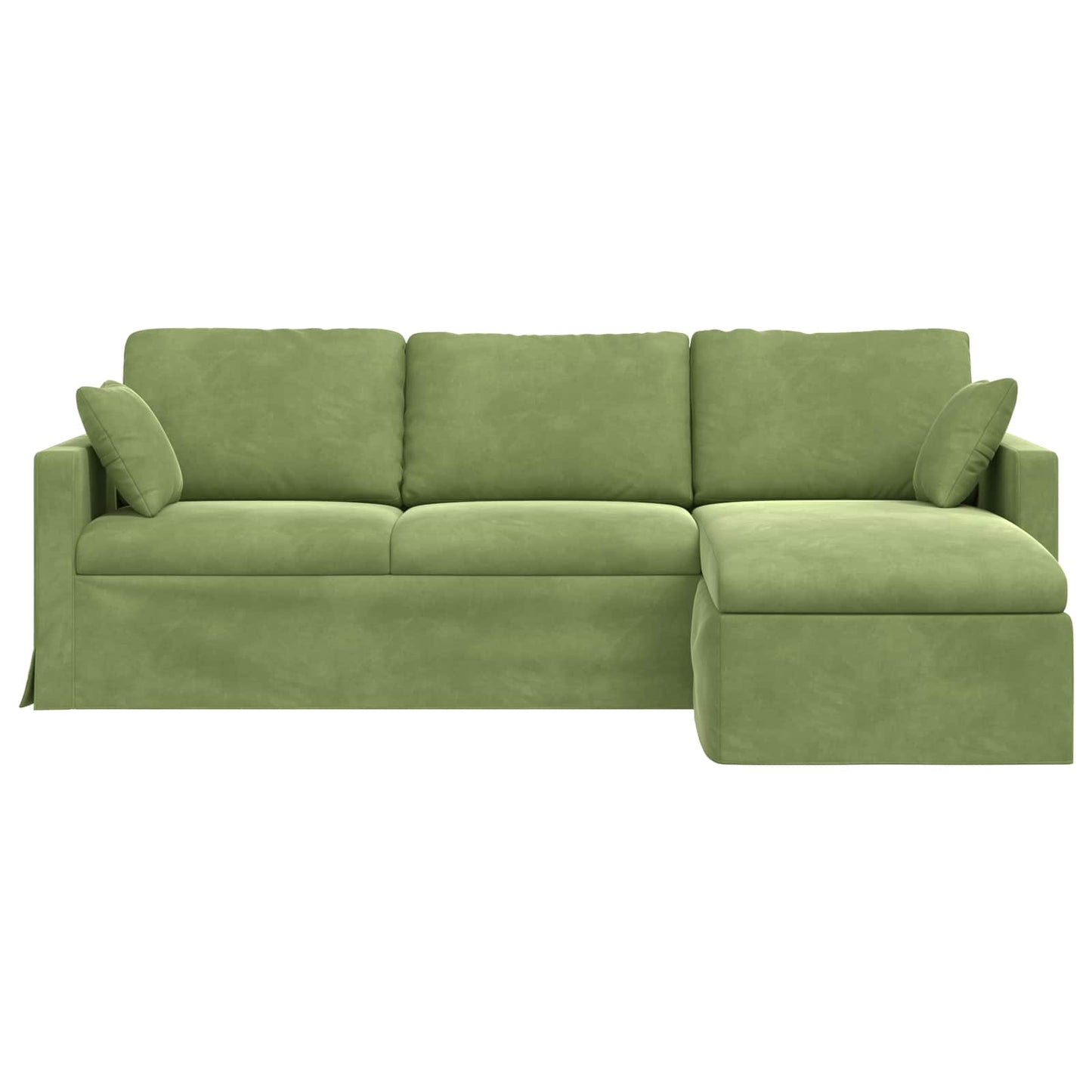 Sofa Hellgrün 228 x 134 x 80 cm Samt