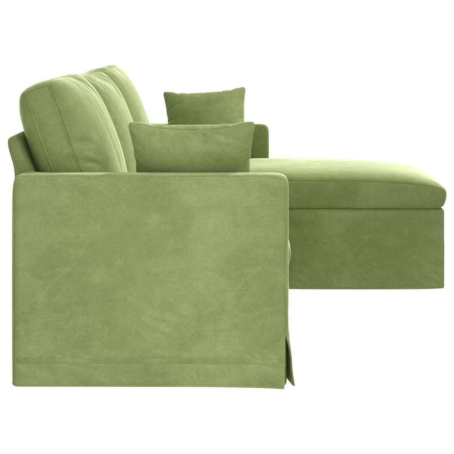 Sofa Hellgrün 228 x 134 x 80 cm Samt