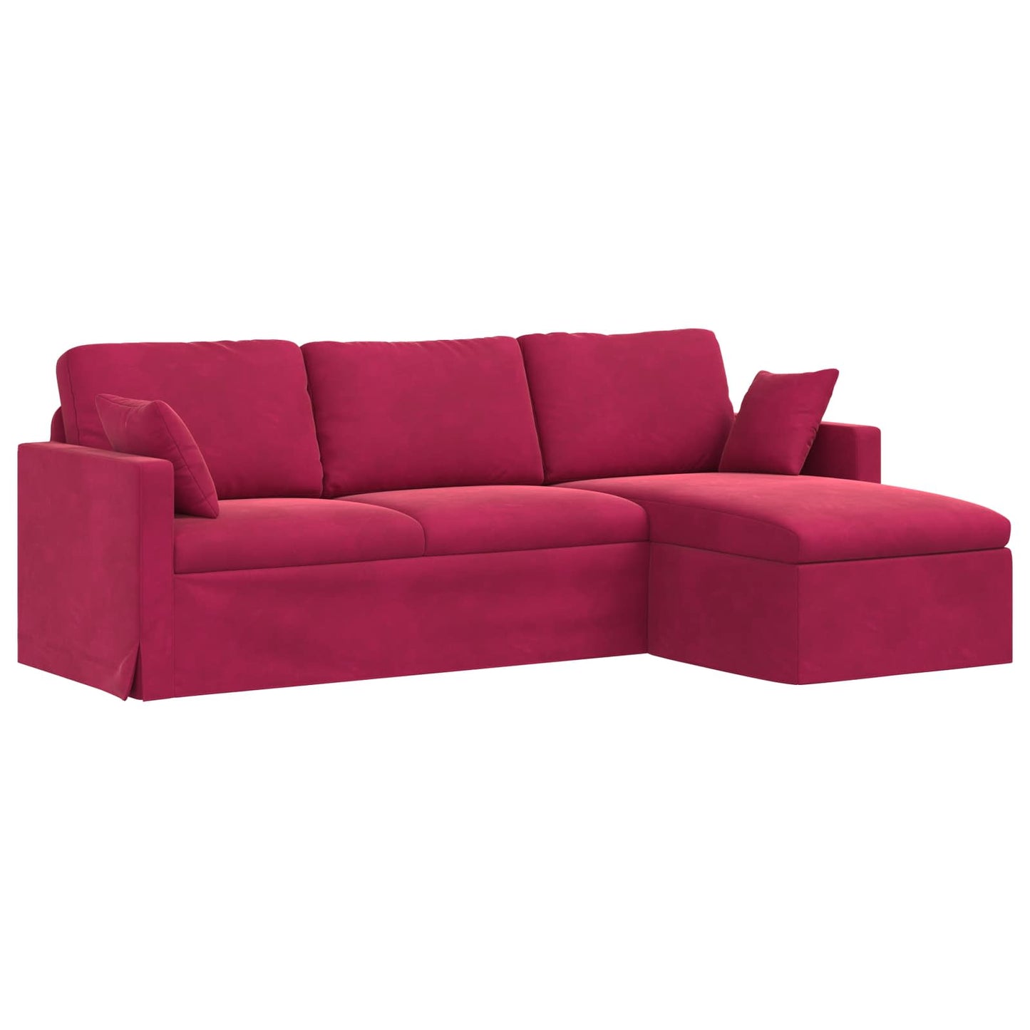 Sofa Weinrot 228 x 134 x 80 cm Samt