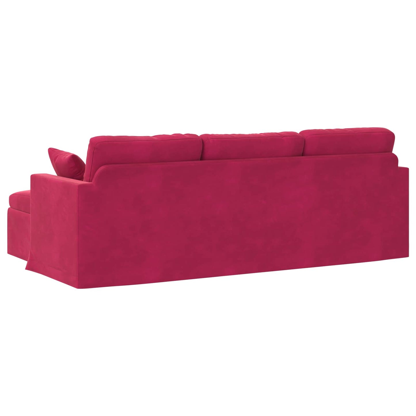 Sofa Weinrot 228 x 134 x 80 cm Samt