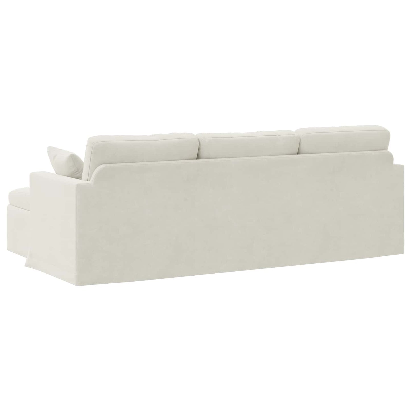 Sofa Creme 228 x 134 x 80 cm Samt