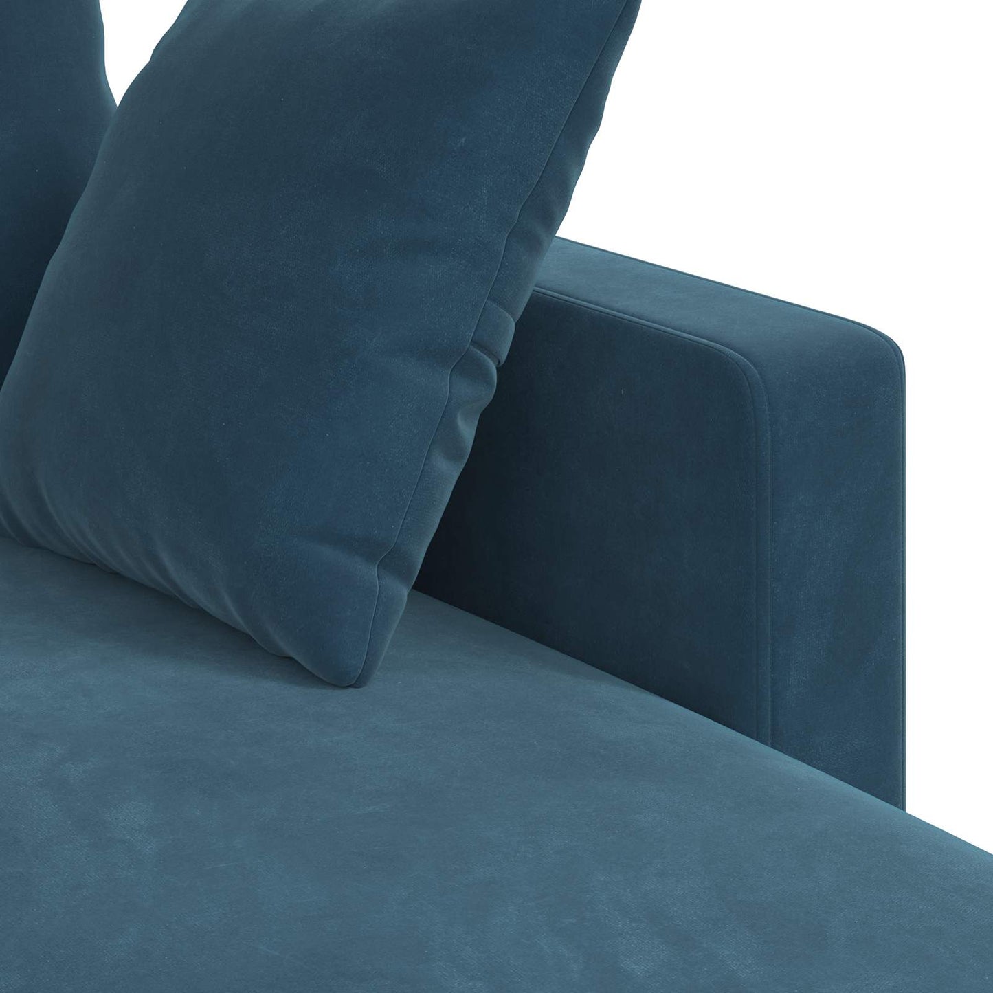 Sofa Blau 228 x 134 x 80 cm Samt