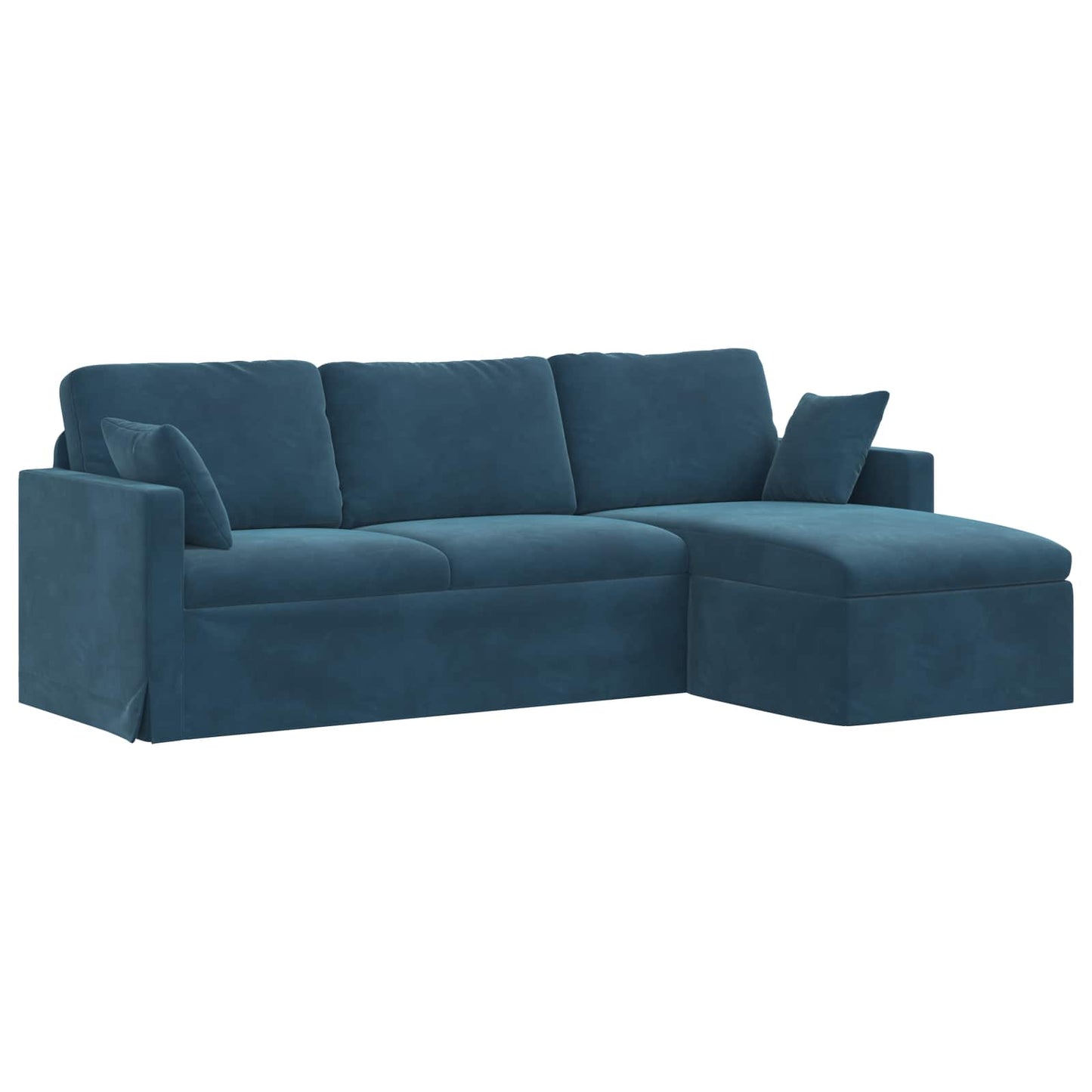 Sofa Blau 228 x 134 x 80 cm Samt