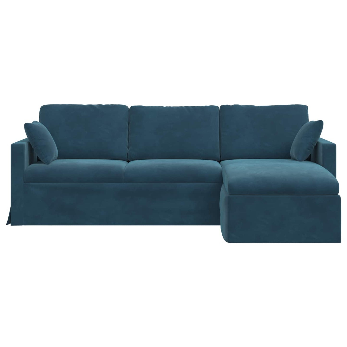 Sofa Blau 228 x 134 x 80 cm Samt