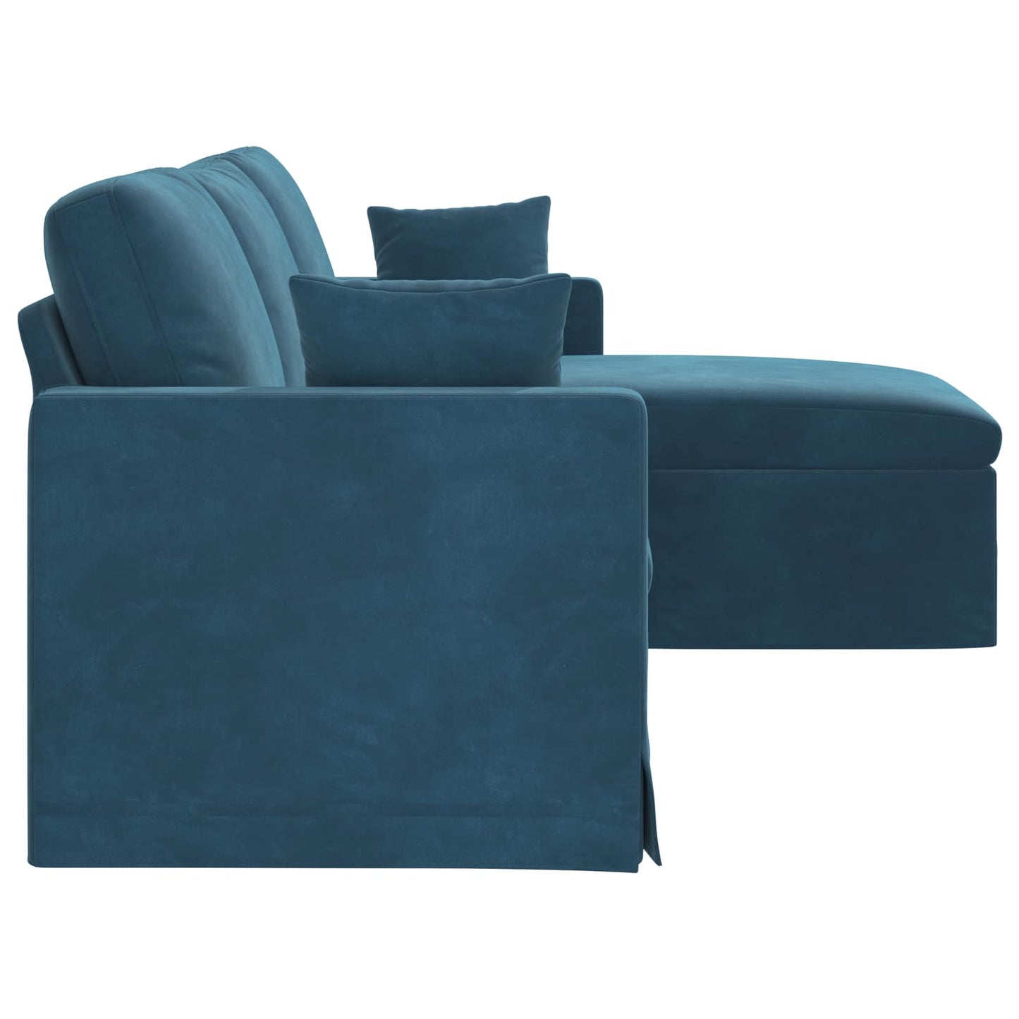 Sofa Blau 228 x 134 x 80 cm Samt