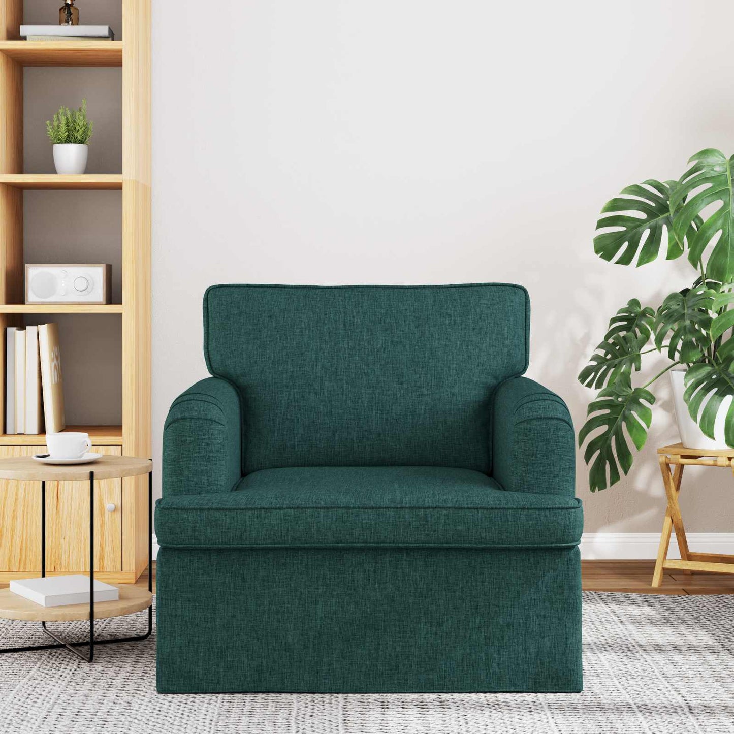 Sofa Dunkelgrün 84 x 80 x 85 cm Stoff