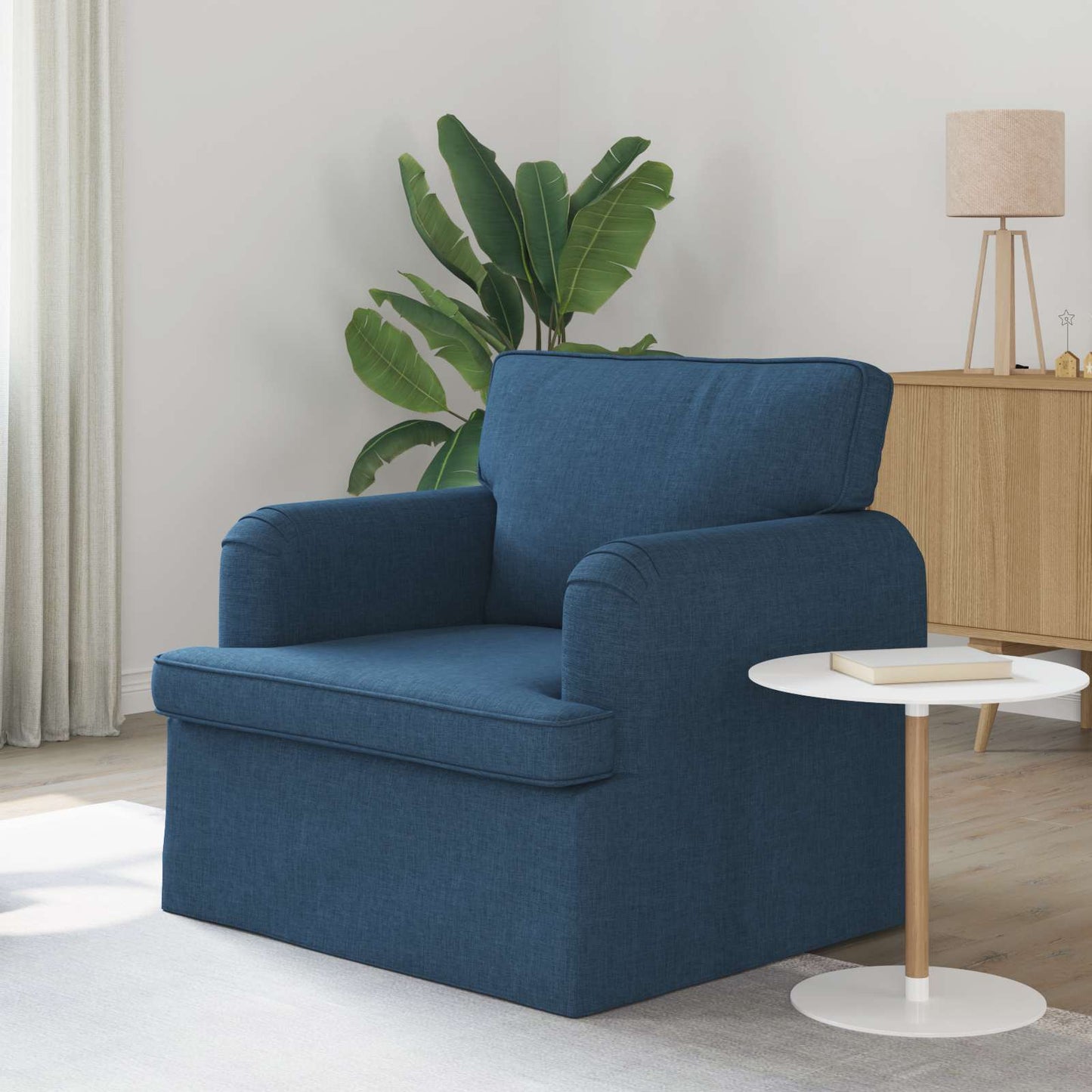 Sofa Blau 84 x 80 x 85 cm Stoff