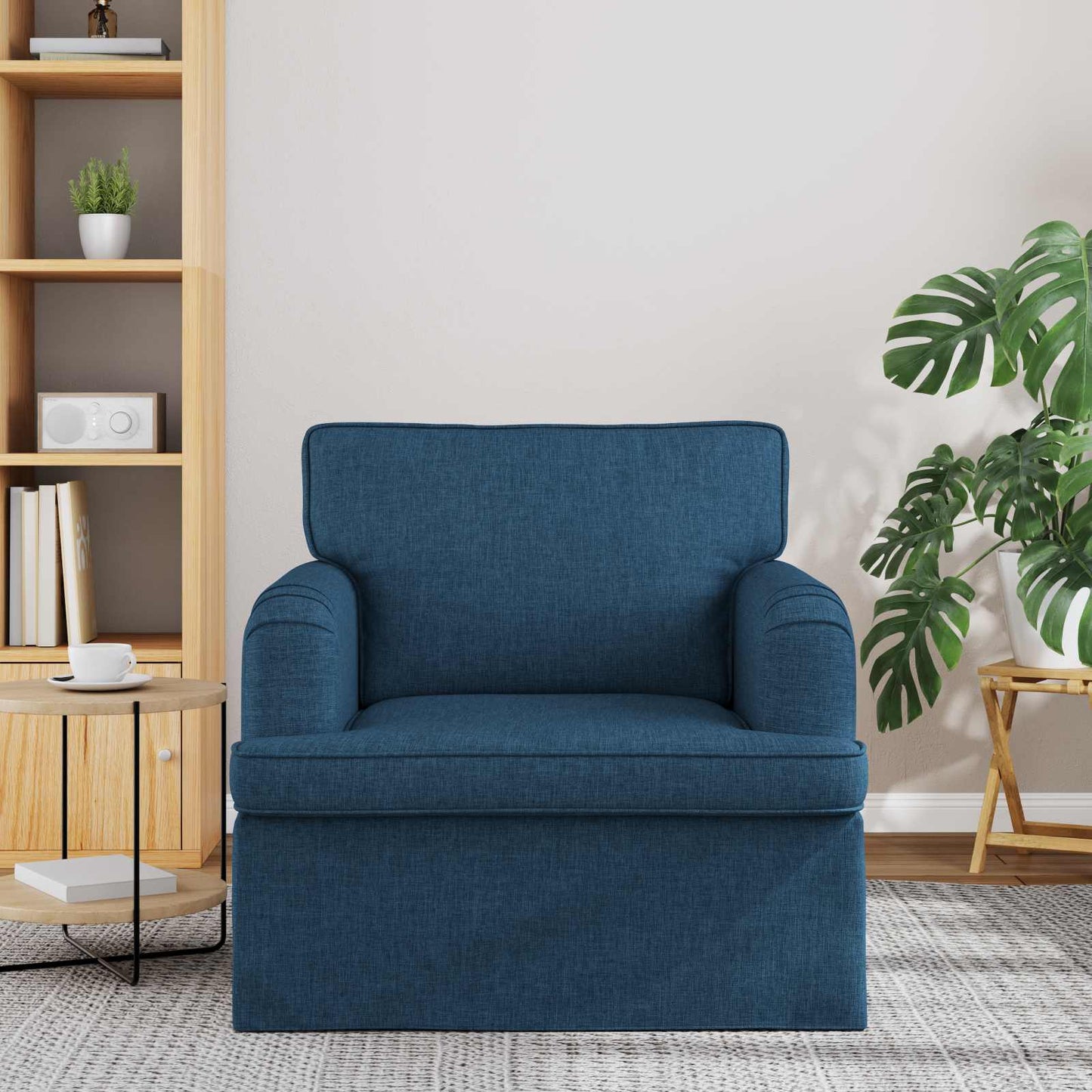 Sofa Blau 84 x 80 x 85 cm Stoff