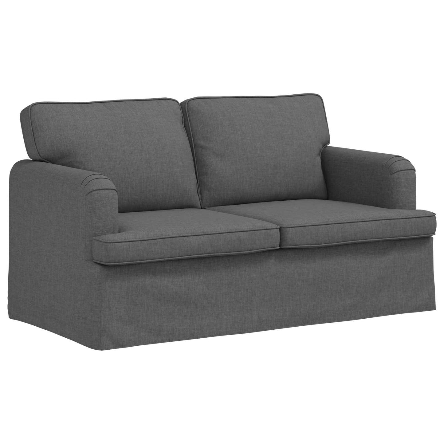 Sofa Dunkelgrau 144 x 80 x 85 cm Stoff