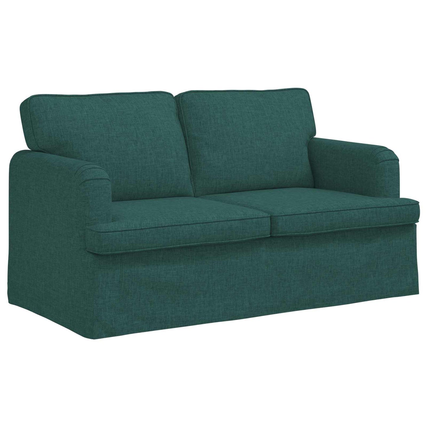 Sofa Dunkelgrün 144 x 80 x 85 cm Stoff