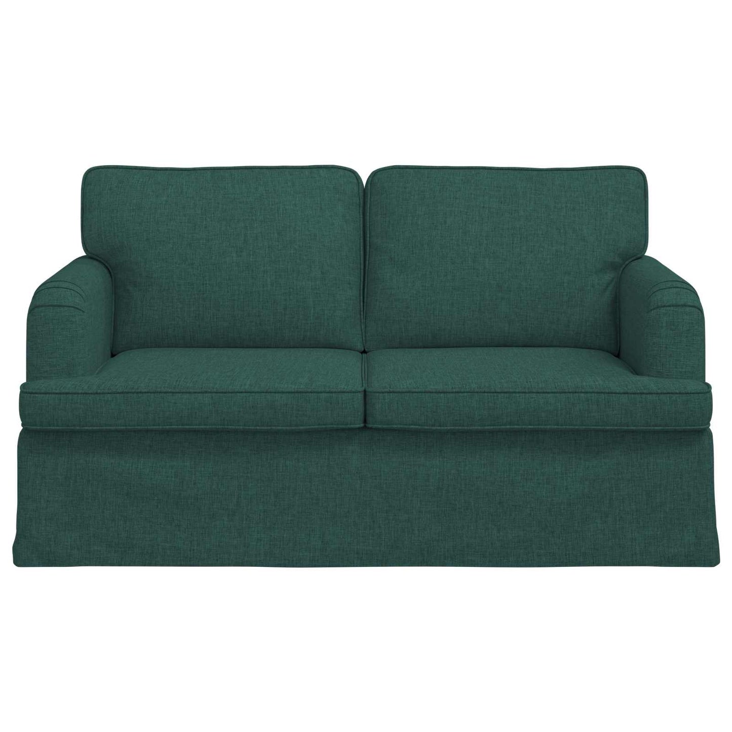 Sofa Dunkelgrün 144 x 80 x 85 cm Stoff