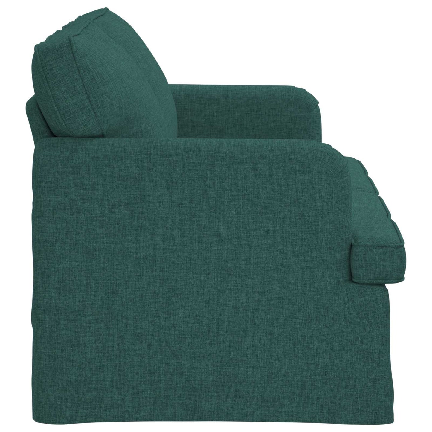 Sofa Dunkelgrün 144 x 80 x 85 cm Stoff