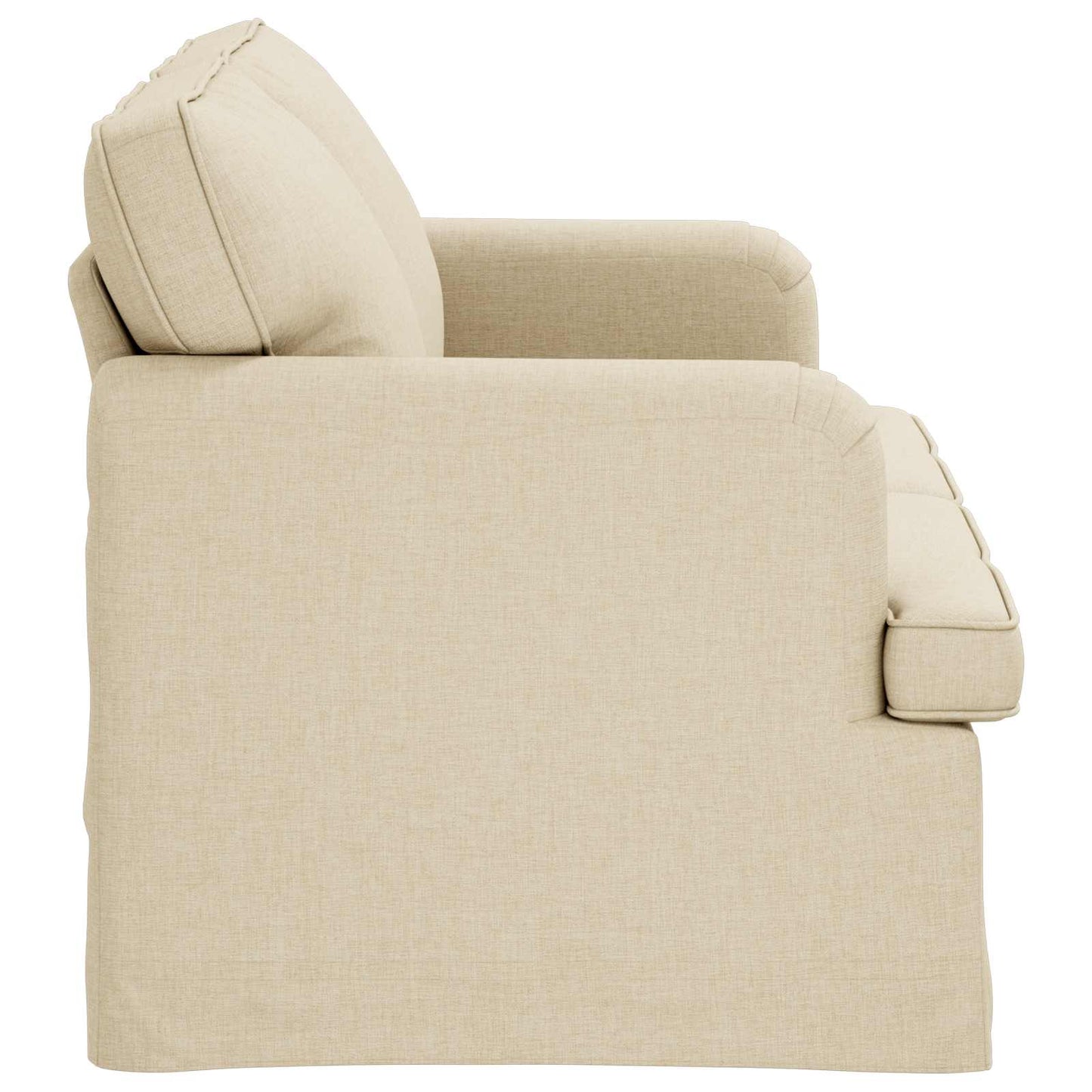 Sofa Creme 144 x 80 x 85 cm Stoff