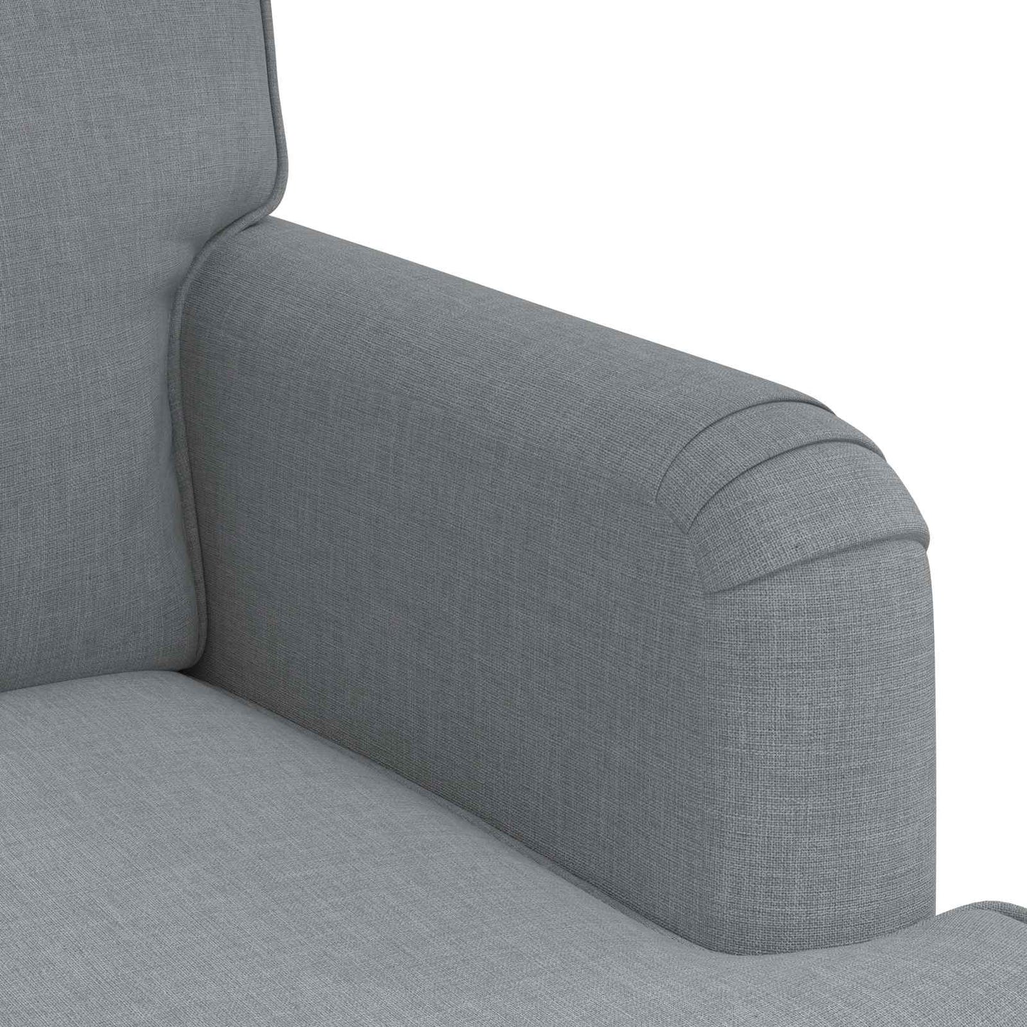 Sofa Hellgrau 162 x 80 x 85 cm Stoff