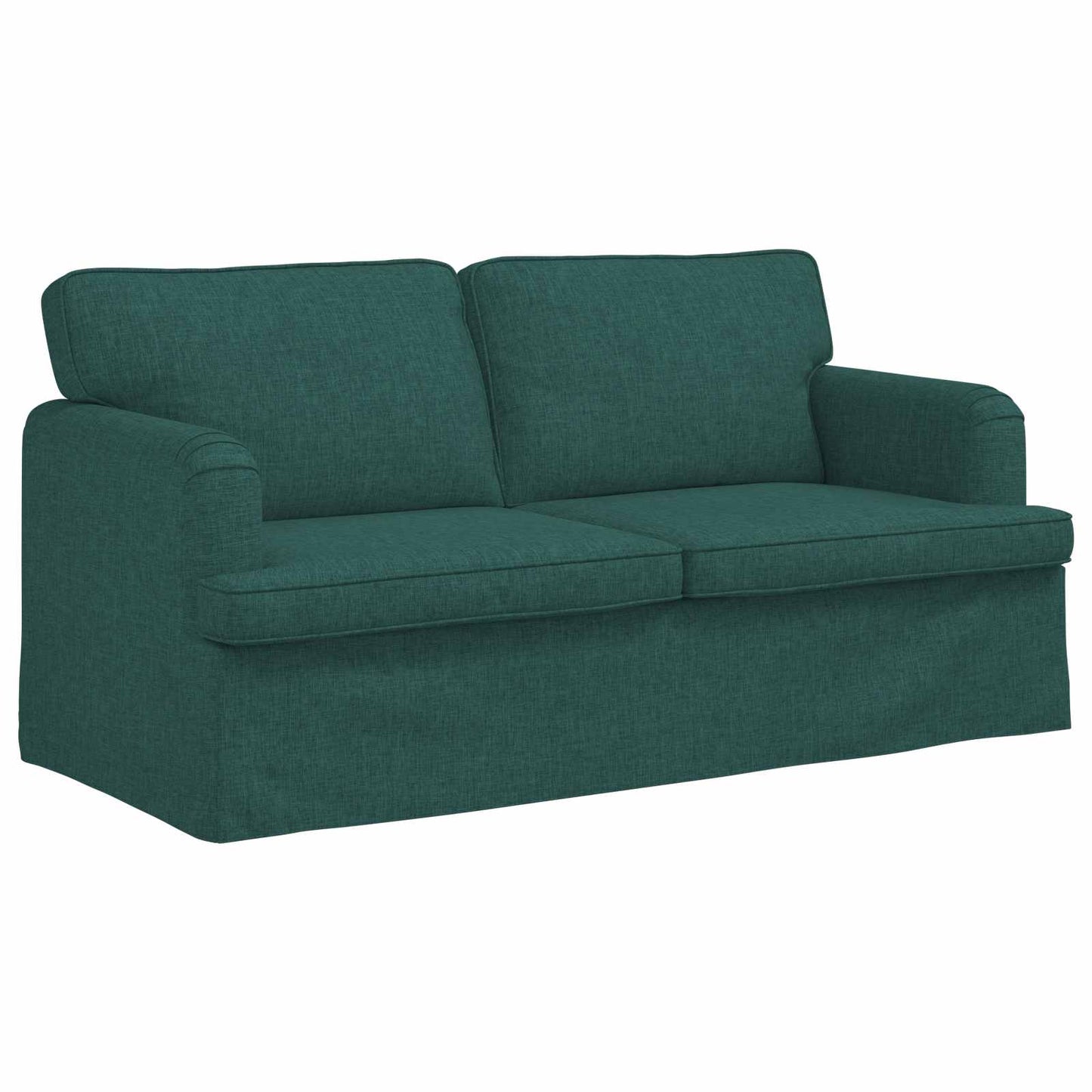 Sofa Dunkelgrün 162 x 80 x 85 cm Stoff
