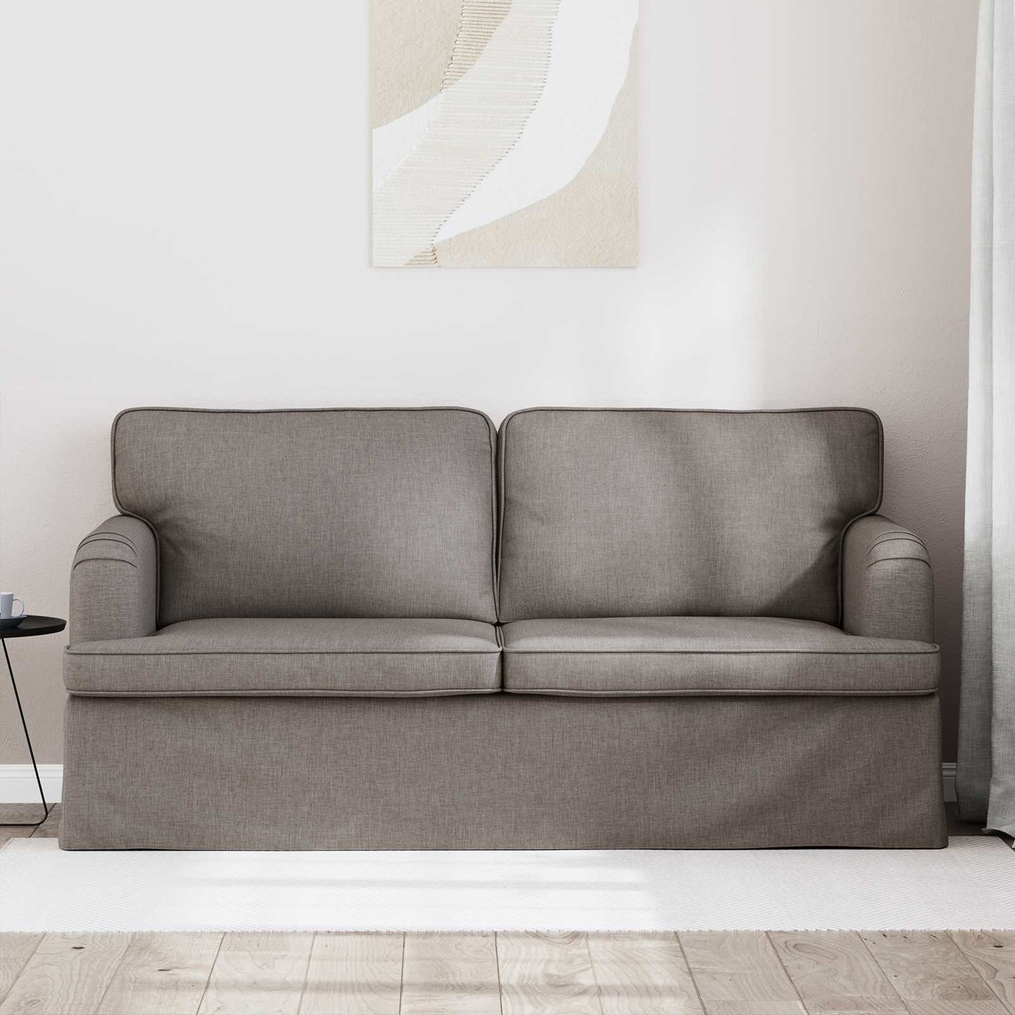 Sofa Taupe 162 x 80 x 85 cm Stoff