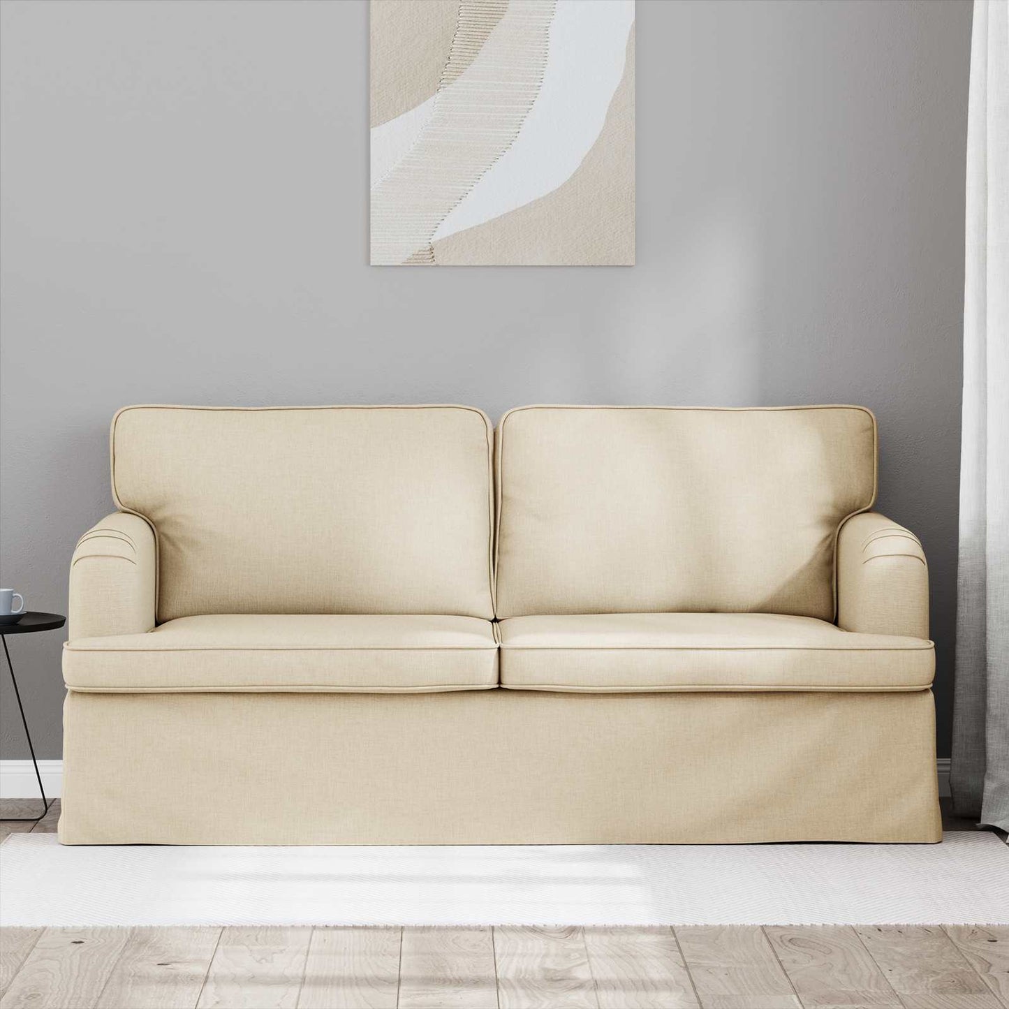 Sofa Creme 162 x 80 x 85 cm Stoff