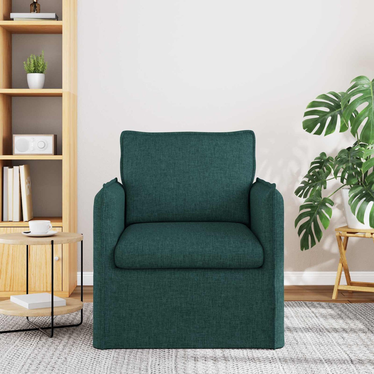 Sofa Dunkelgrün 75 x 82 x 85 cm Stoff