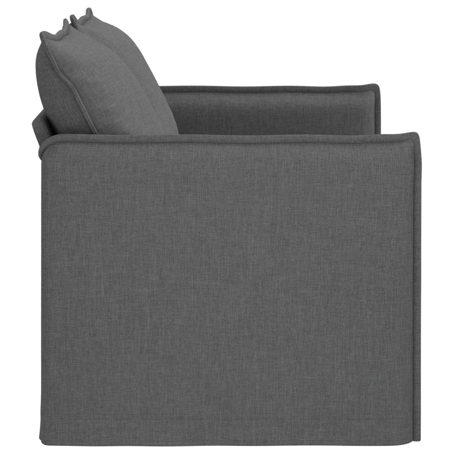Sofa Dunkelgrau 136 x 82 x 85 cm Stoff