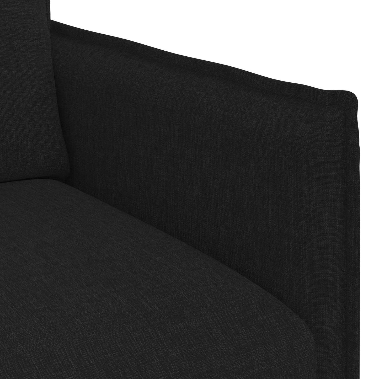 Sofa Schwarz 136 x 82 x 85 cm Stoff