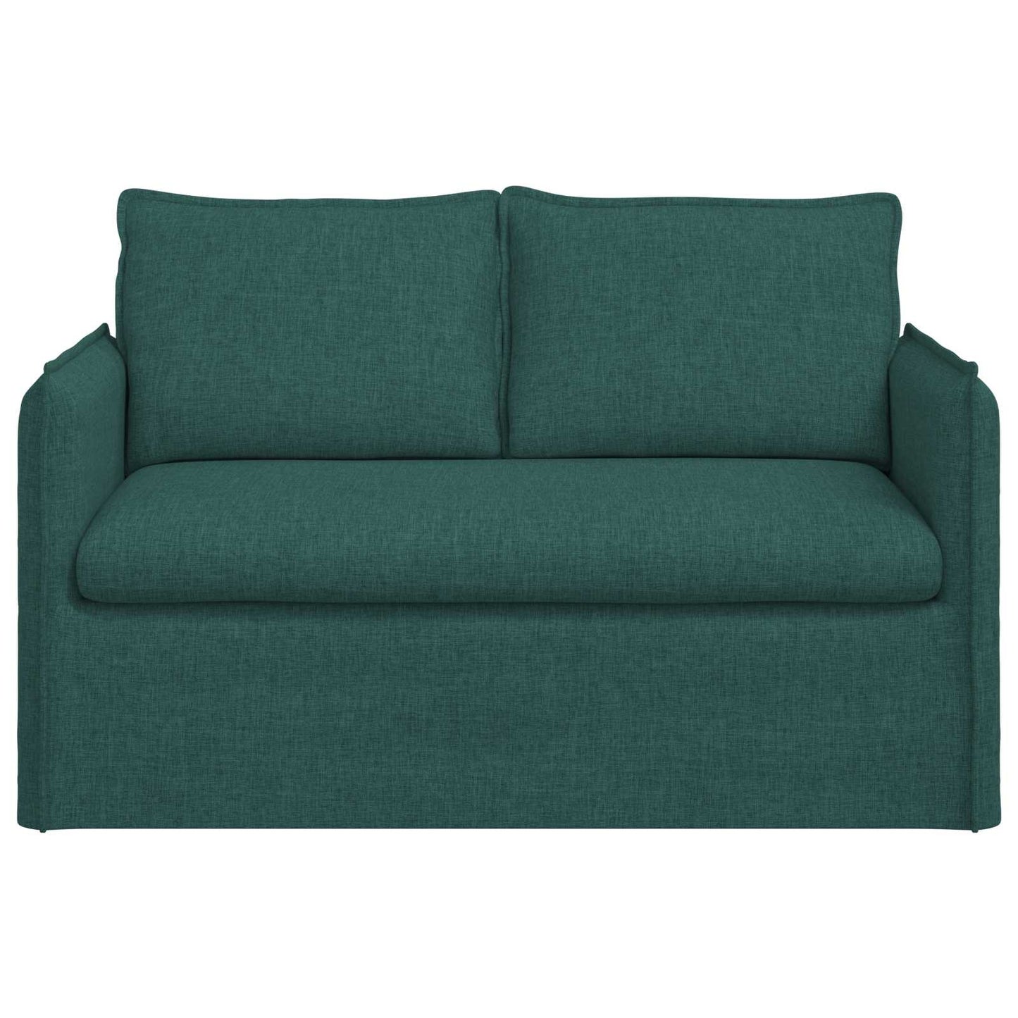 Sofa Dunkelgrün 136 x 82 x 85 cm Stoff