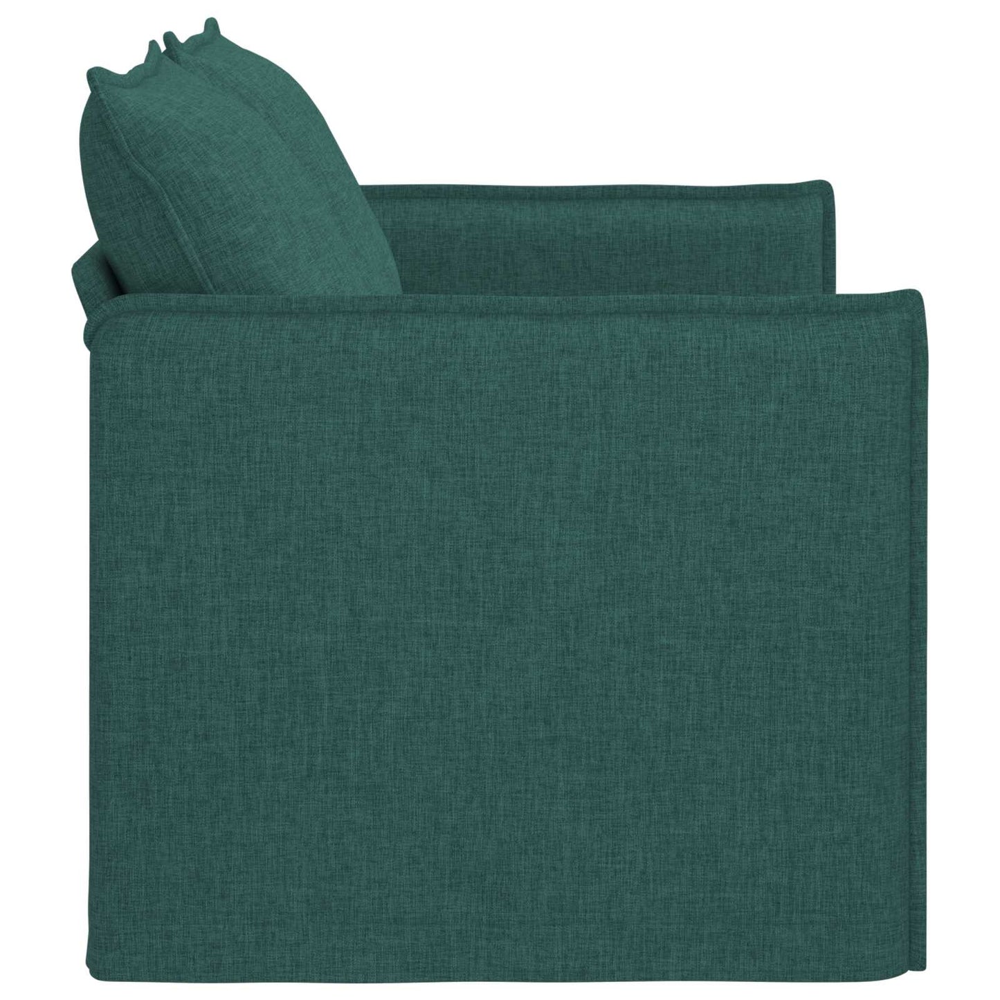 Sofa Dunkelgrün 136 x 82 x 85 cm Stoff