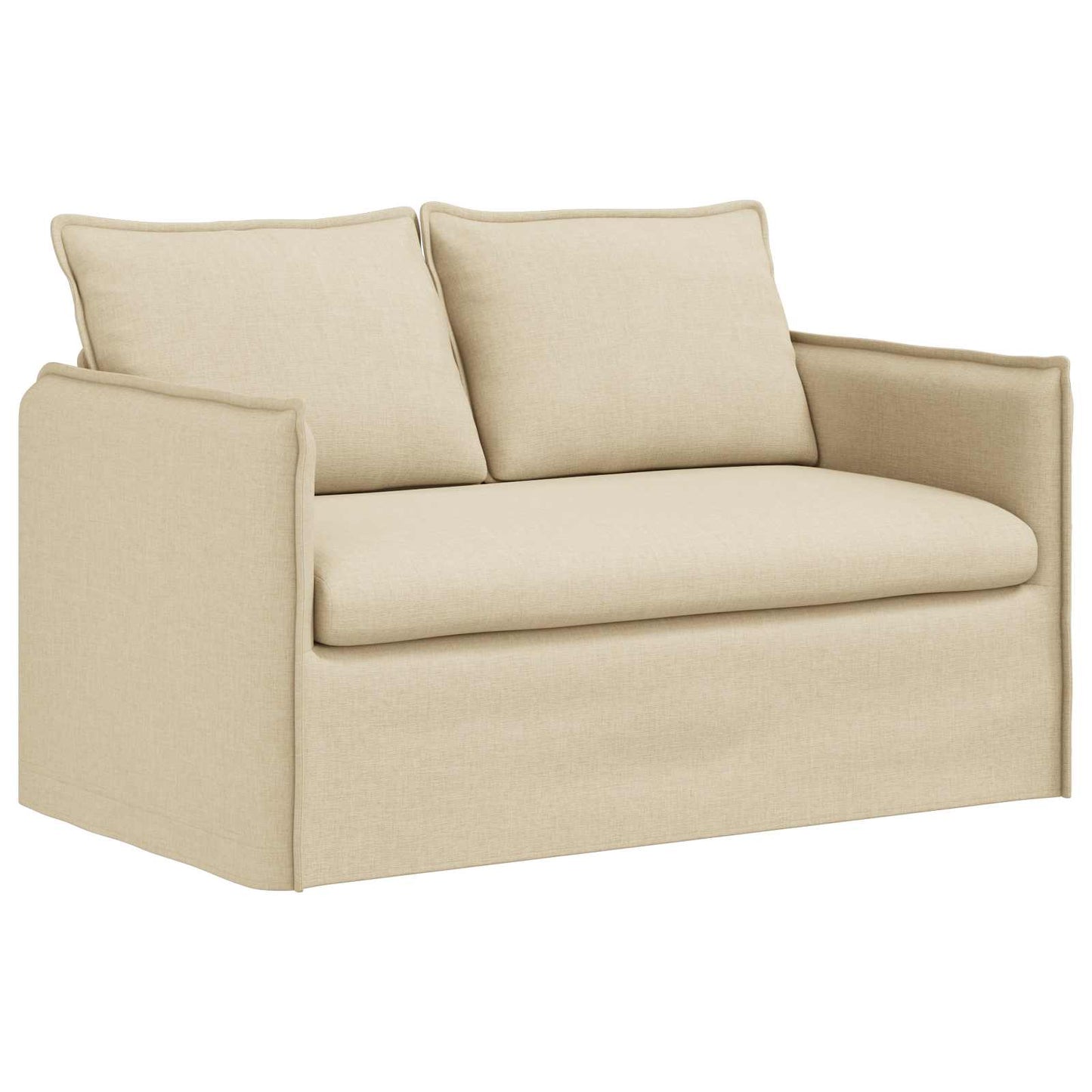 Sofa Creme 136 x 82 x 85 cm Stoff