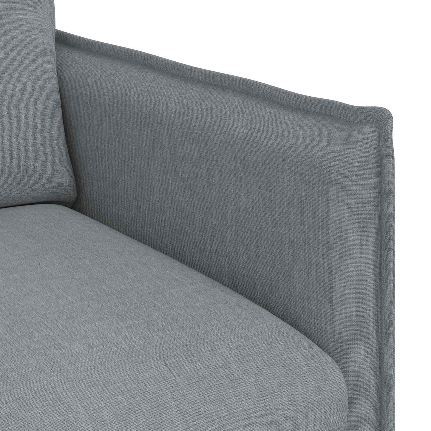Sofa Hellgrau 156 x 82 x 85 cm Stoff