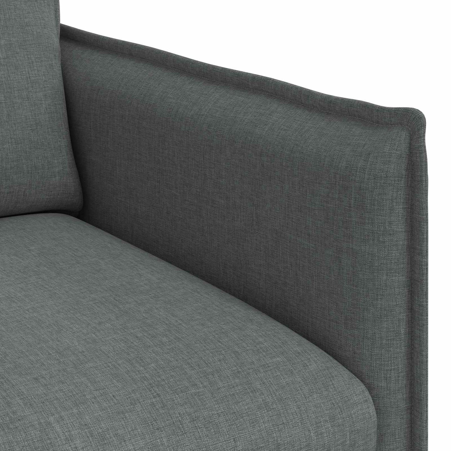 Sofa Dunkelgrau 156 x 82 x 85 cm Stoff