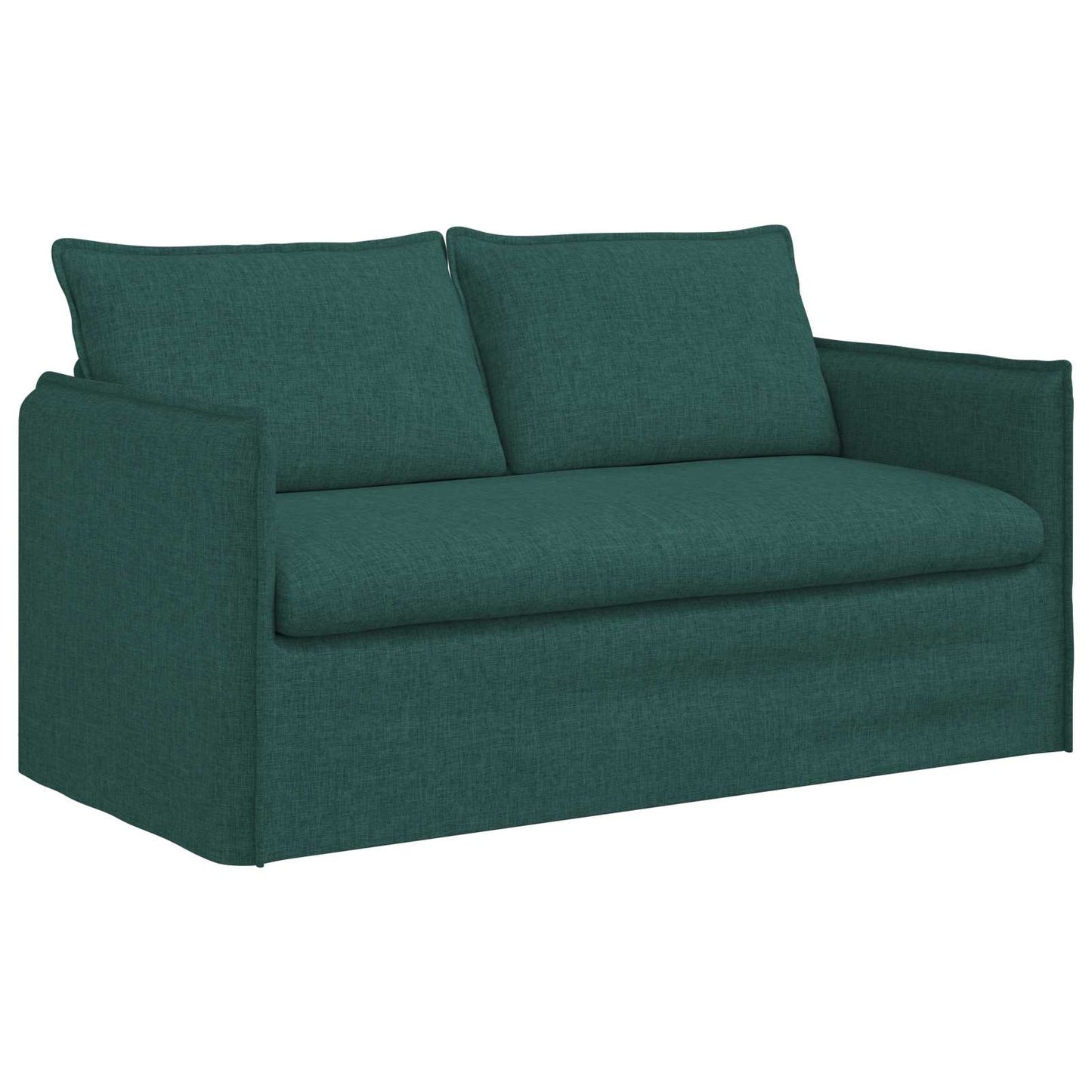 Sofa Dunkelgrün 156 x 82 x 85 cm Stoff