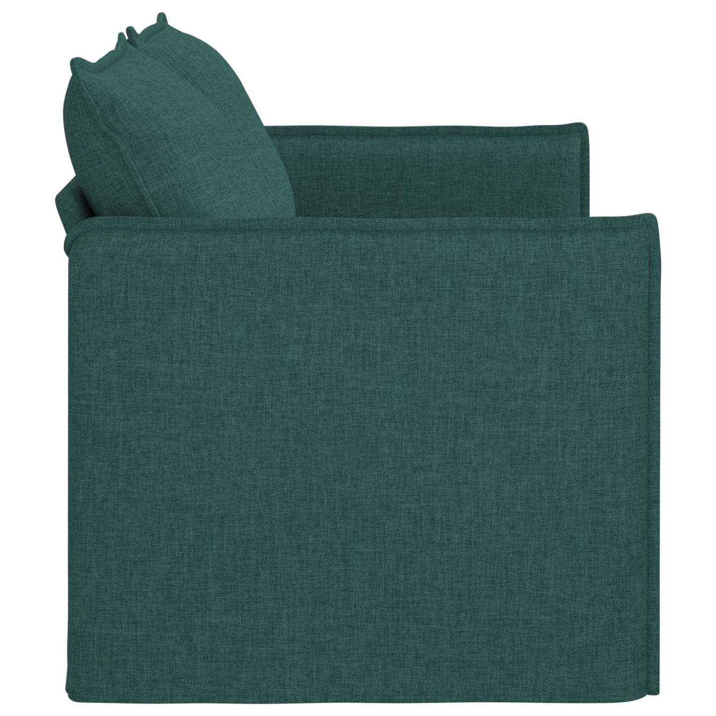 Sofa Dunkelgrün 156 x 82 x 85 cm Stoff