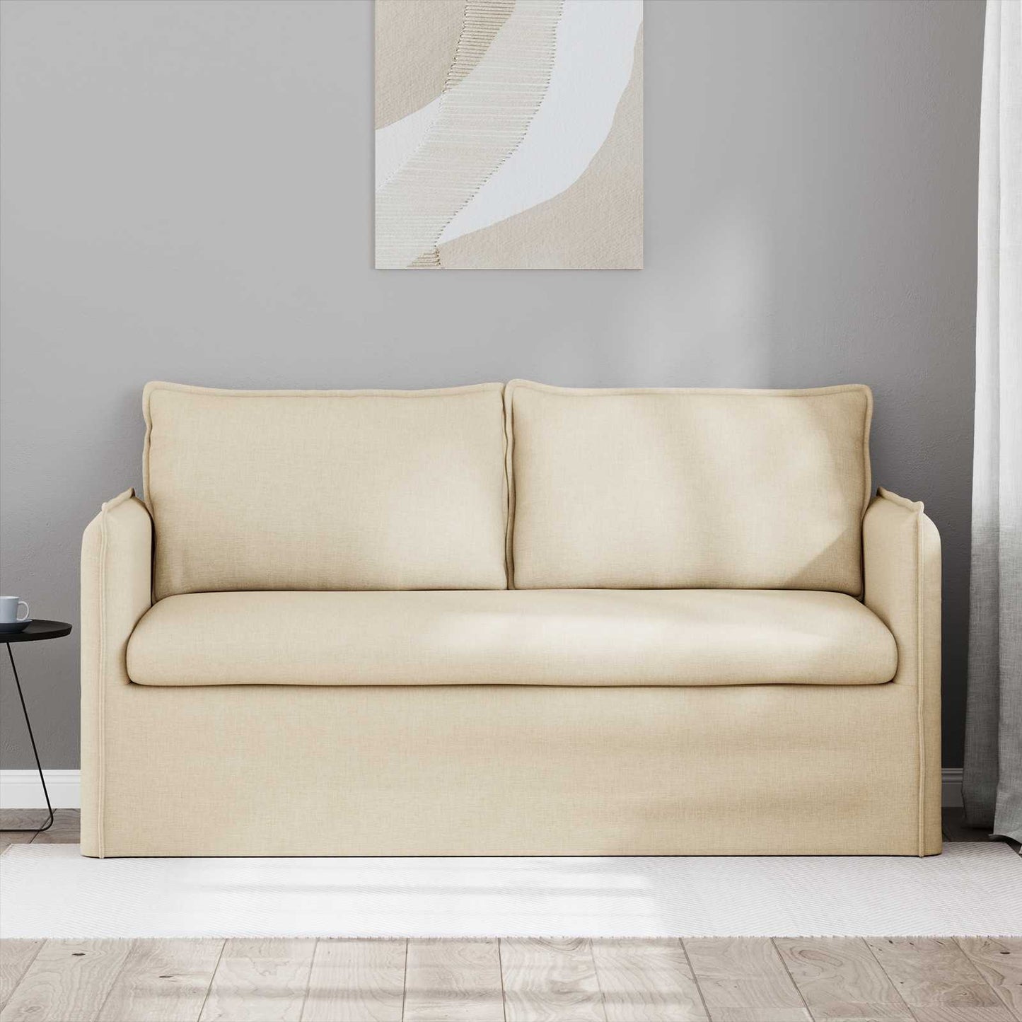 Sofa Creme 156 x 82 x 85 cm Stoff