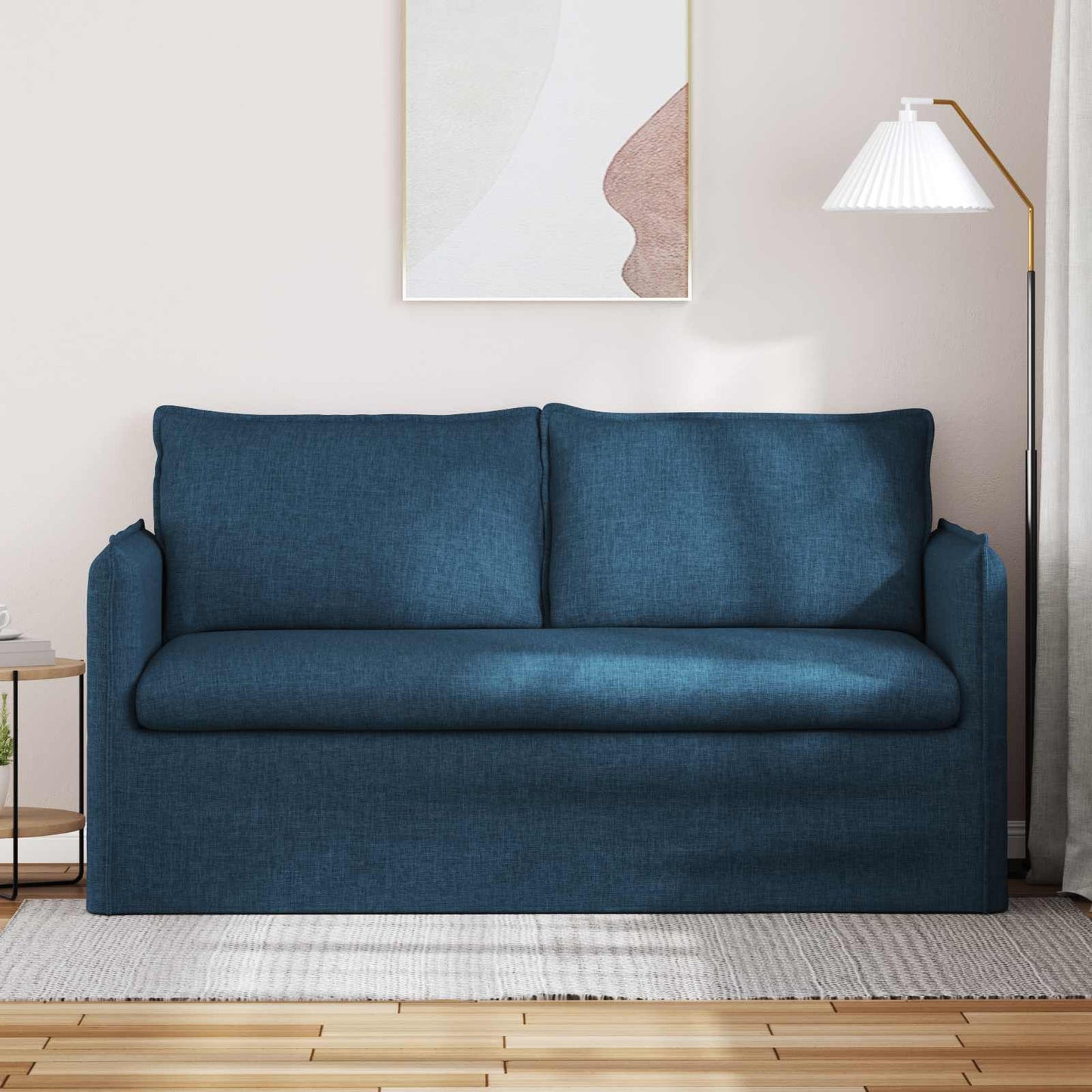 Sofa Blau 156 x 82 x 85 cm Stoff